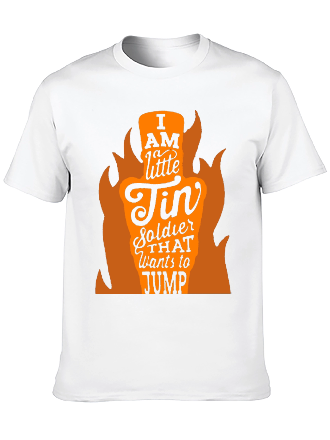 I AM A LITTLE TIN SOLDIER Mens Black T-Shirt
