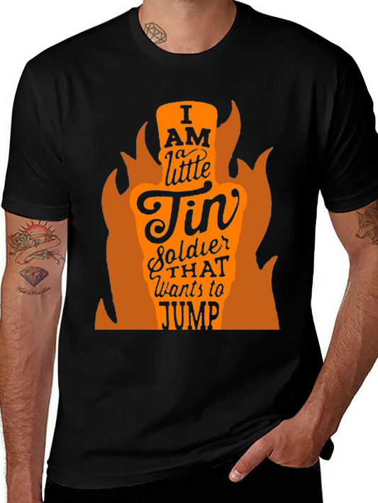 I AM A LITTLE TIN SOLDIER Mens Black T-Shirt