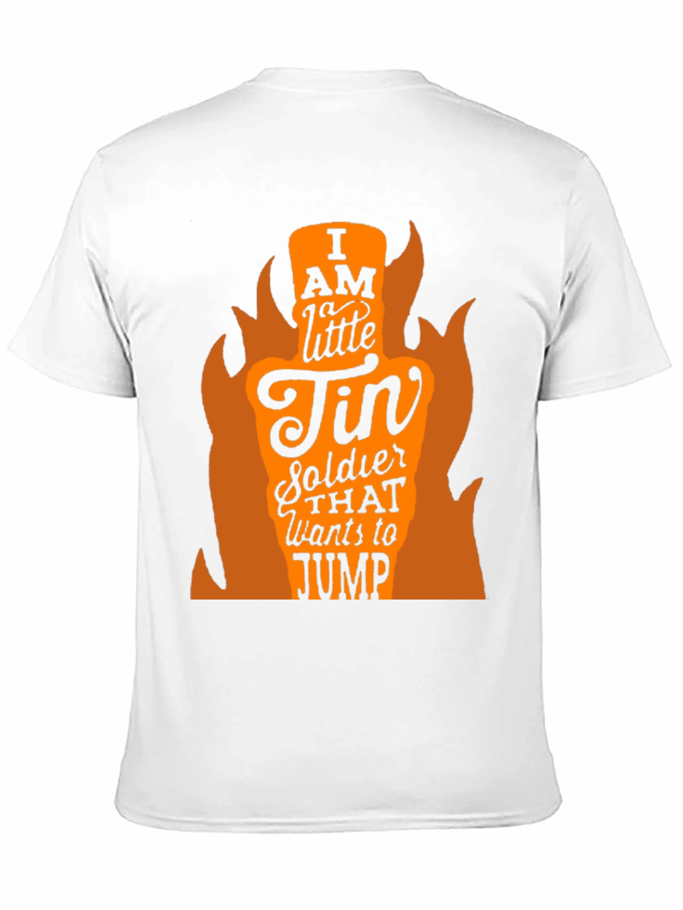 I AM A LITTLE TIN SOLDIER Mens Black T-Shirt
