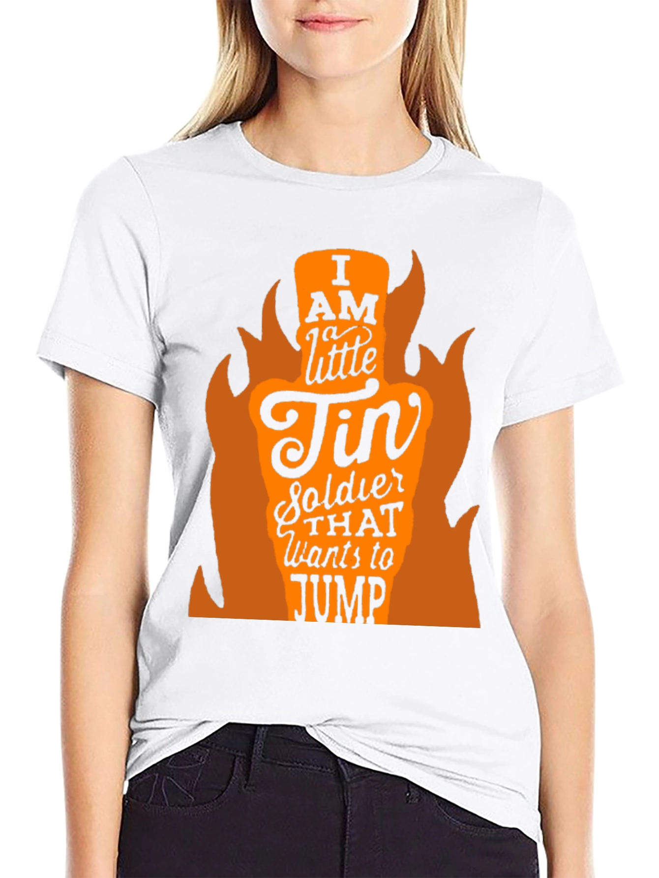 I AM A LITTLE TIN SOLDIER Mens Black T-Shirt