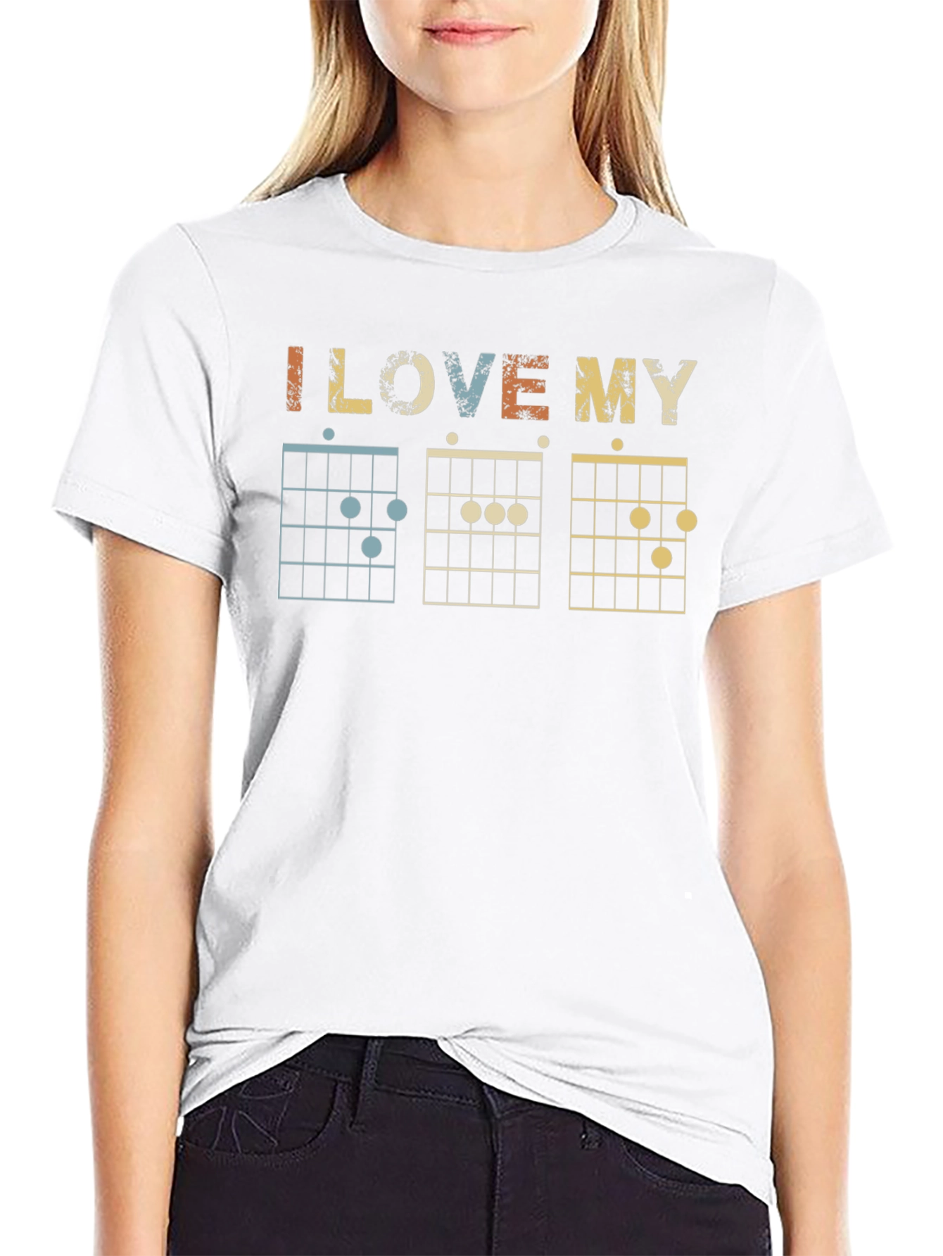 I Love My Chords Guitarist T-Shirt