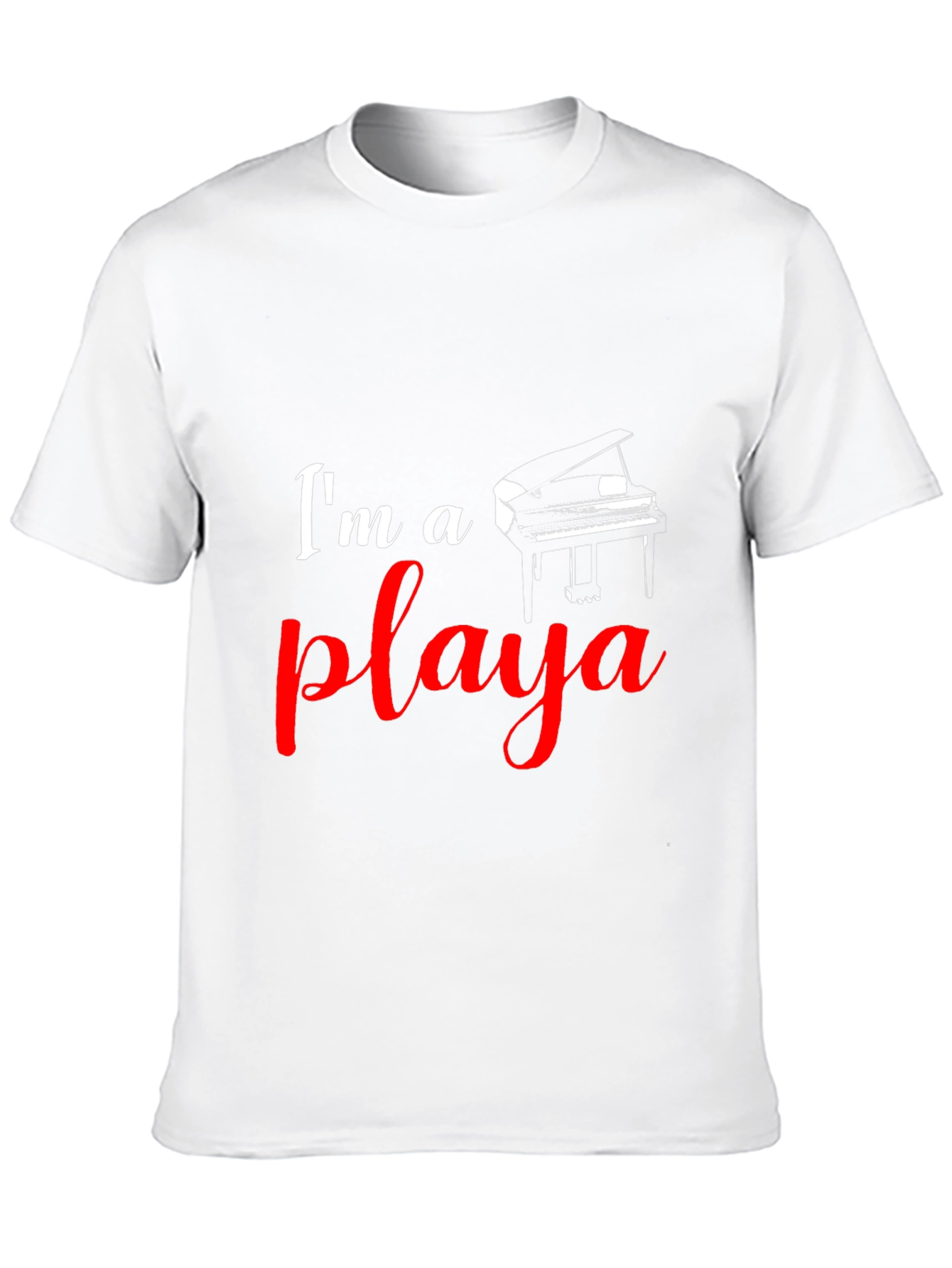 Im A Playa Piano Player Black T-Shirt