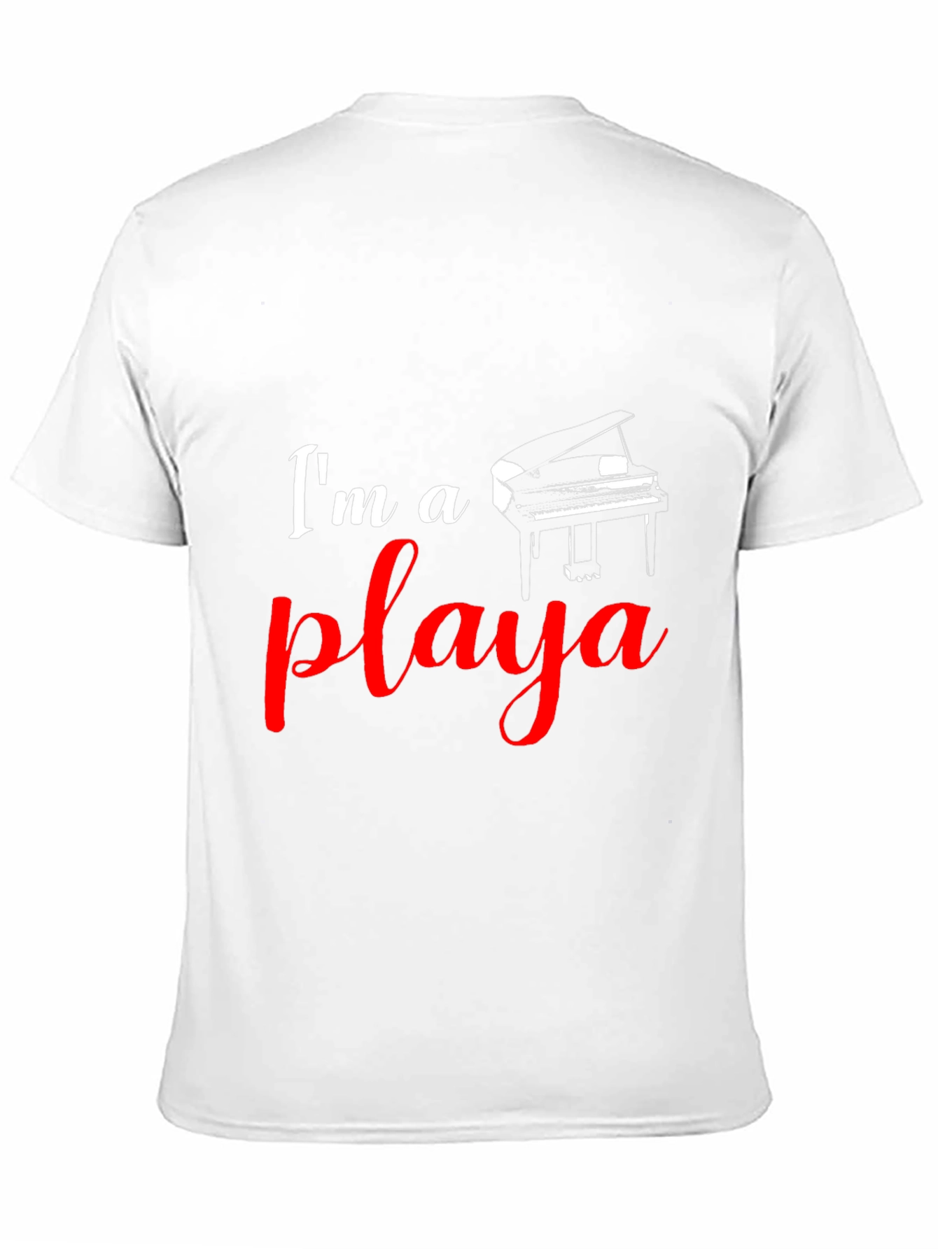Im A Playa Piano Player Black T-Shirt