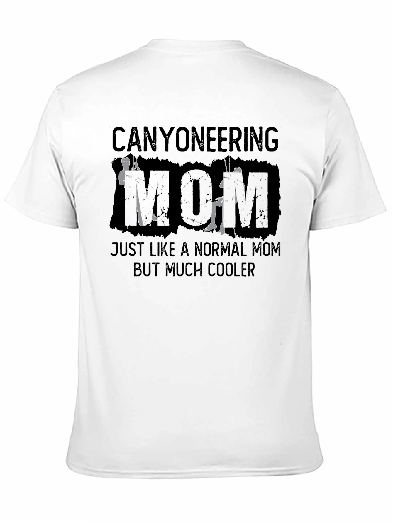 Canyoneering Mom Black Graphic T-Shirt
