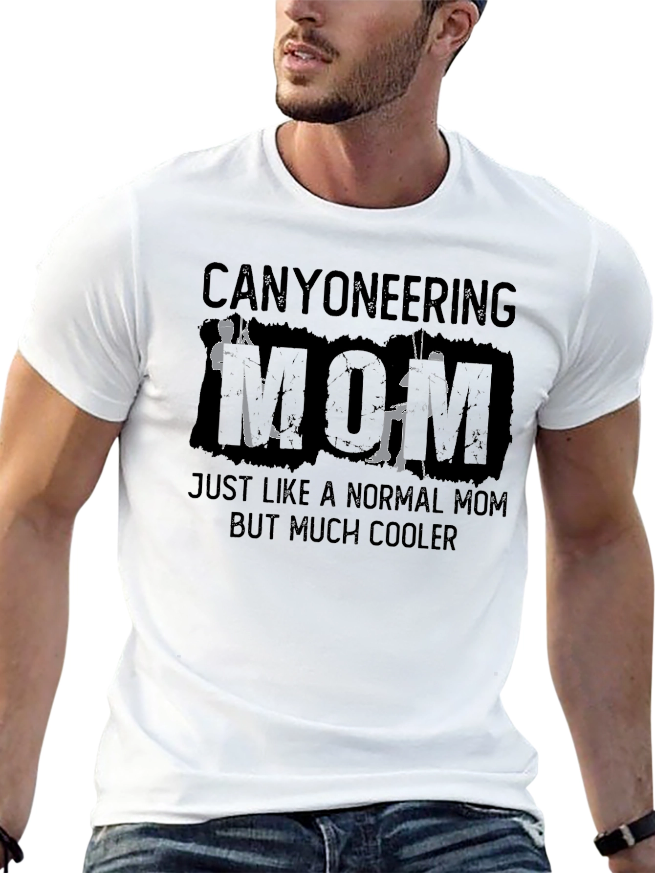 Canyoneering Mom Black Graphic T-Shirt