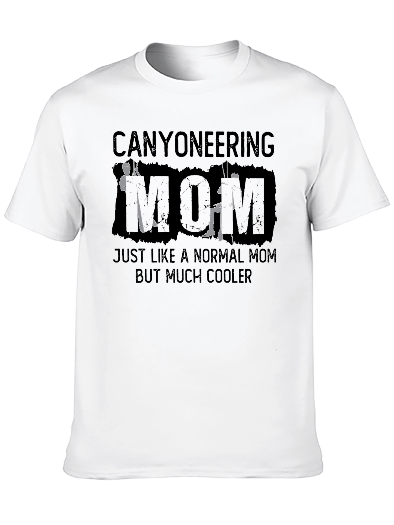 Canyoneering Mom Black Graphic T-Shirt