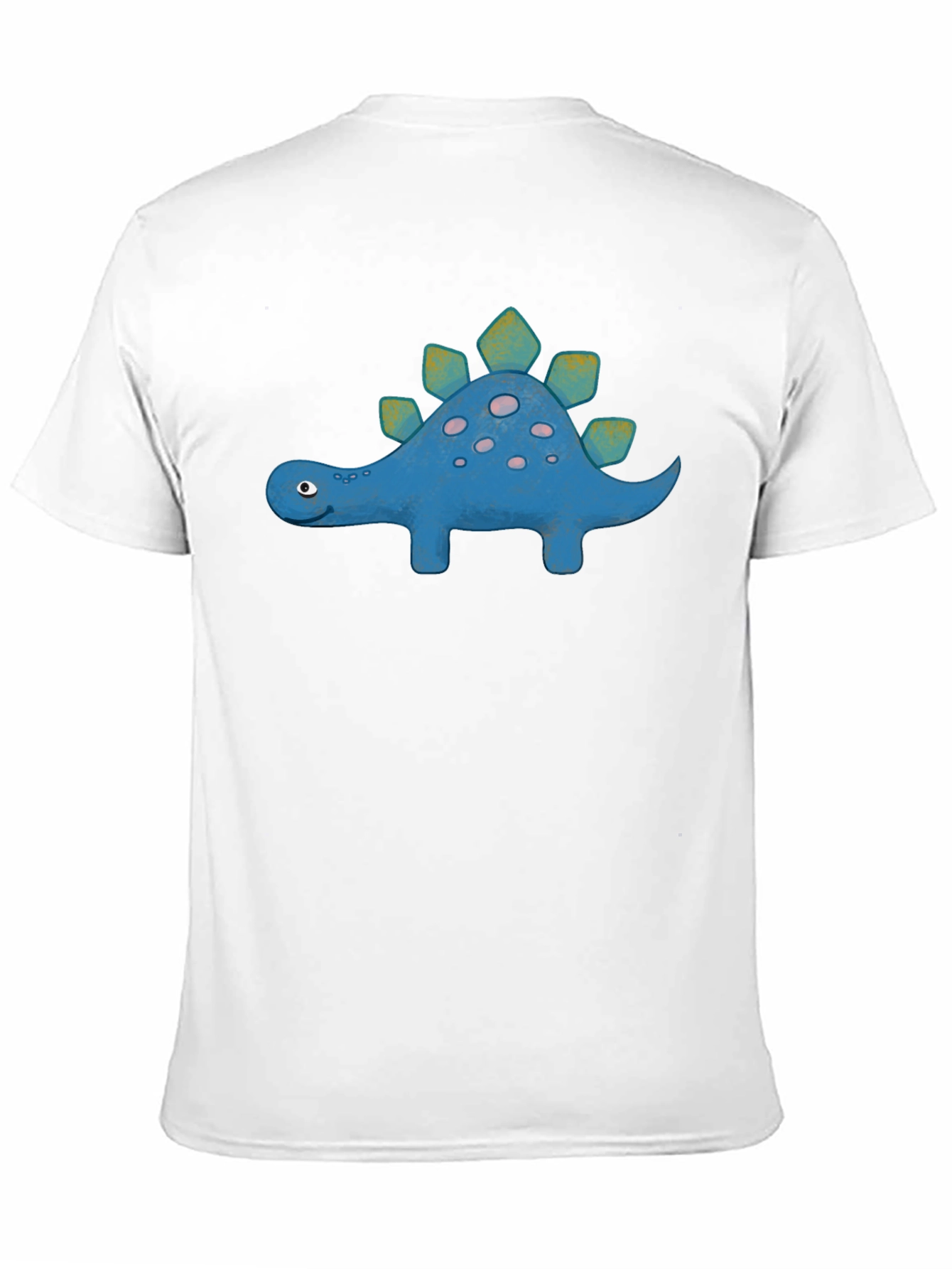 Cute Cartoon Stegosaurus Graphic T-Shirt