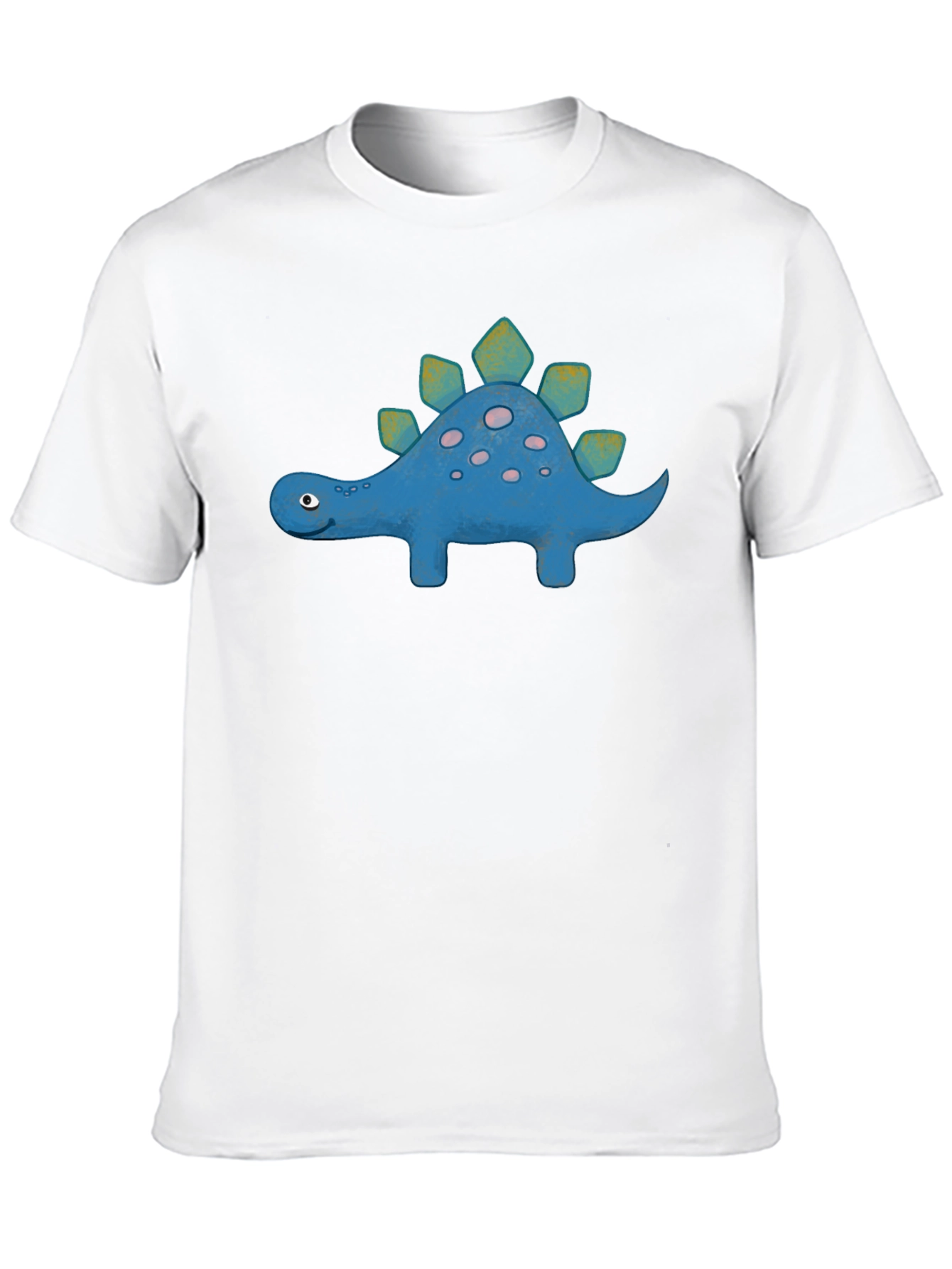 Cute Cartoon Stegosaurus Graphic T-Shirt