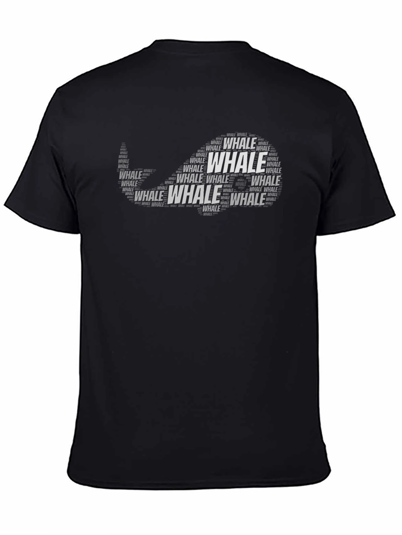 Whale Word Art T-Shirt - Ocean Lover Tee