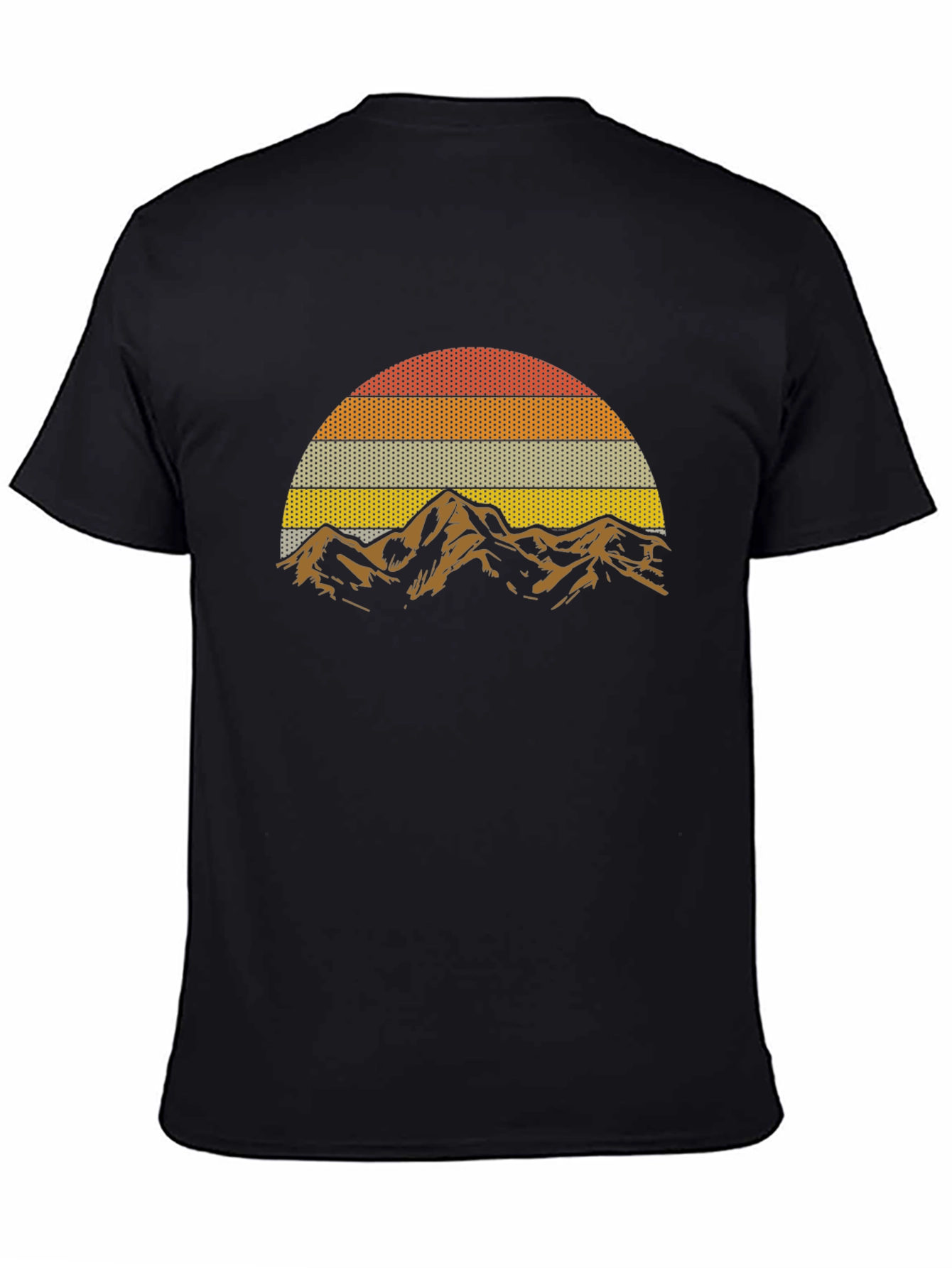 Retro Mountain Sunset Graphic T-Shirt