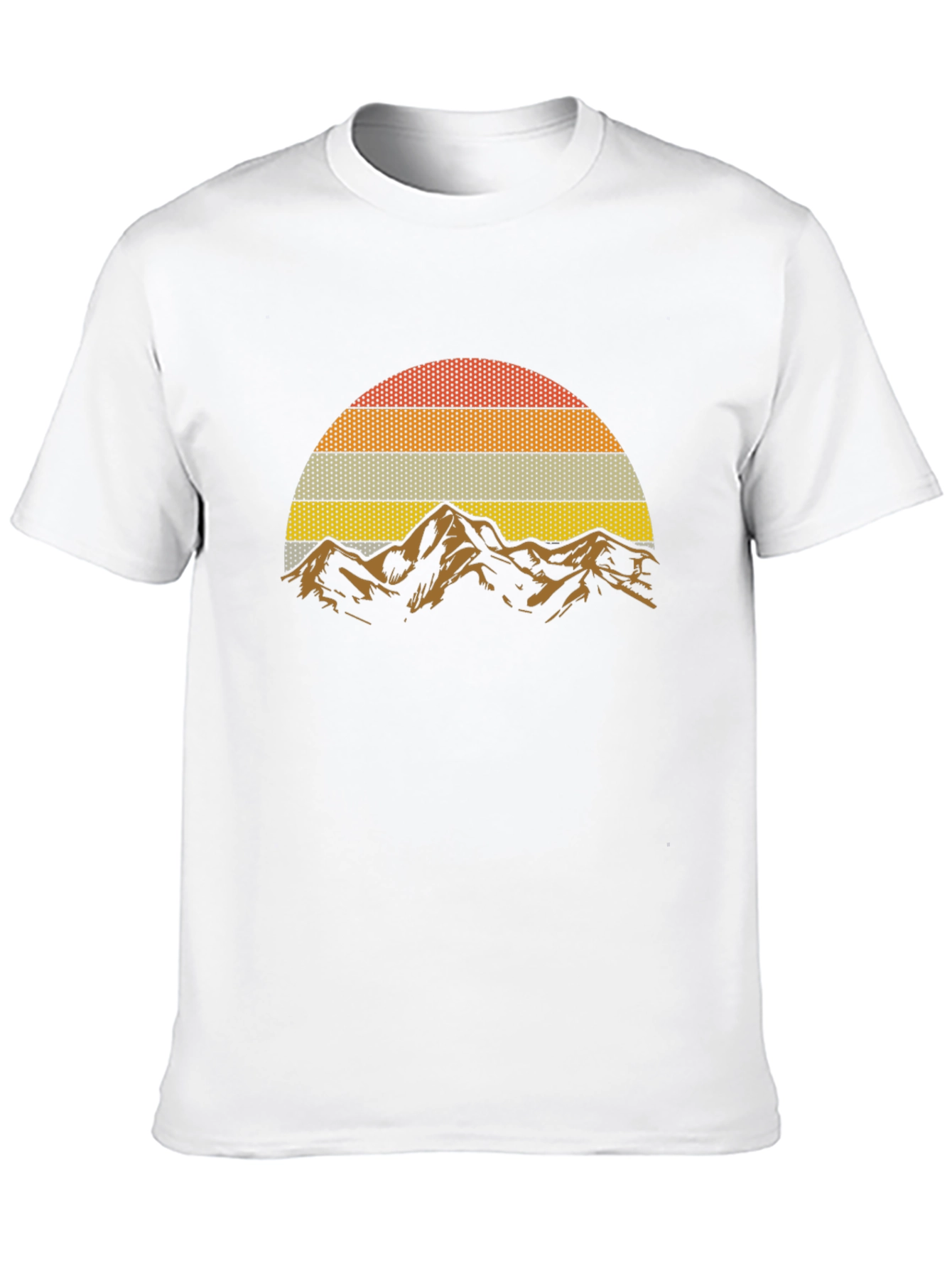 Retro Mountain Sunset Graphic T-Shirt