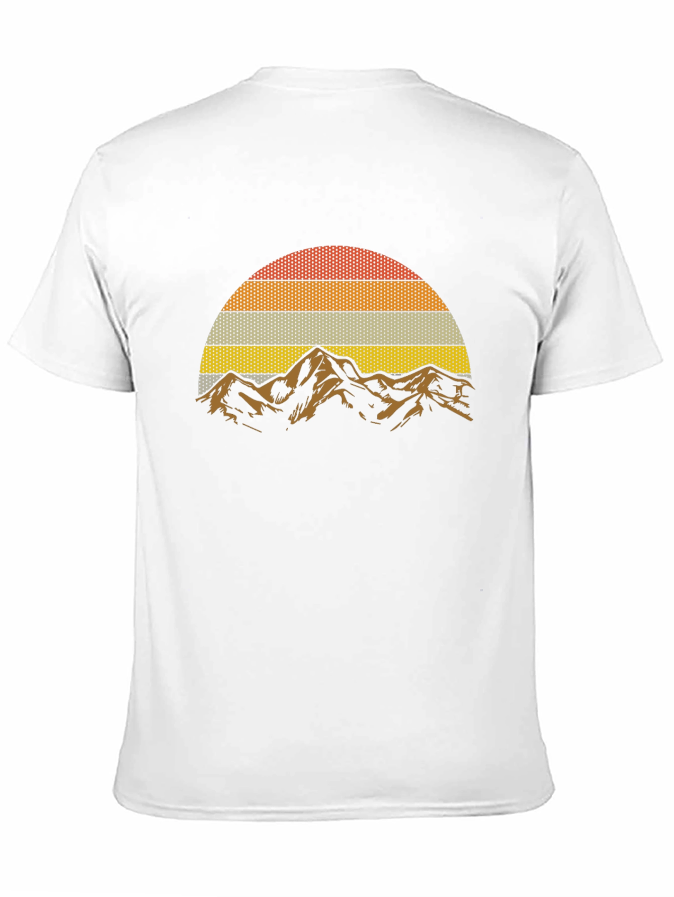 Retro Mountain Sunset Graphic T-Shirt