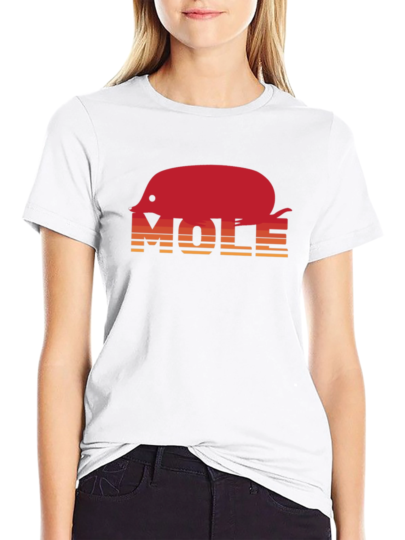Mole Graphic Tee - Retro Style