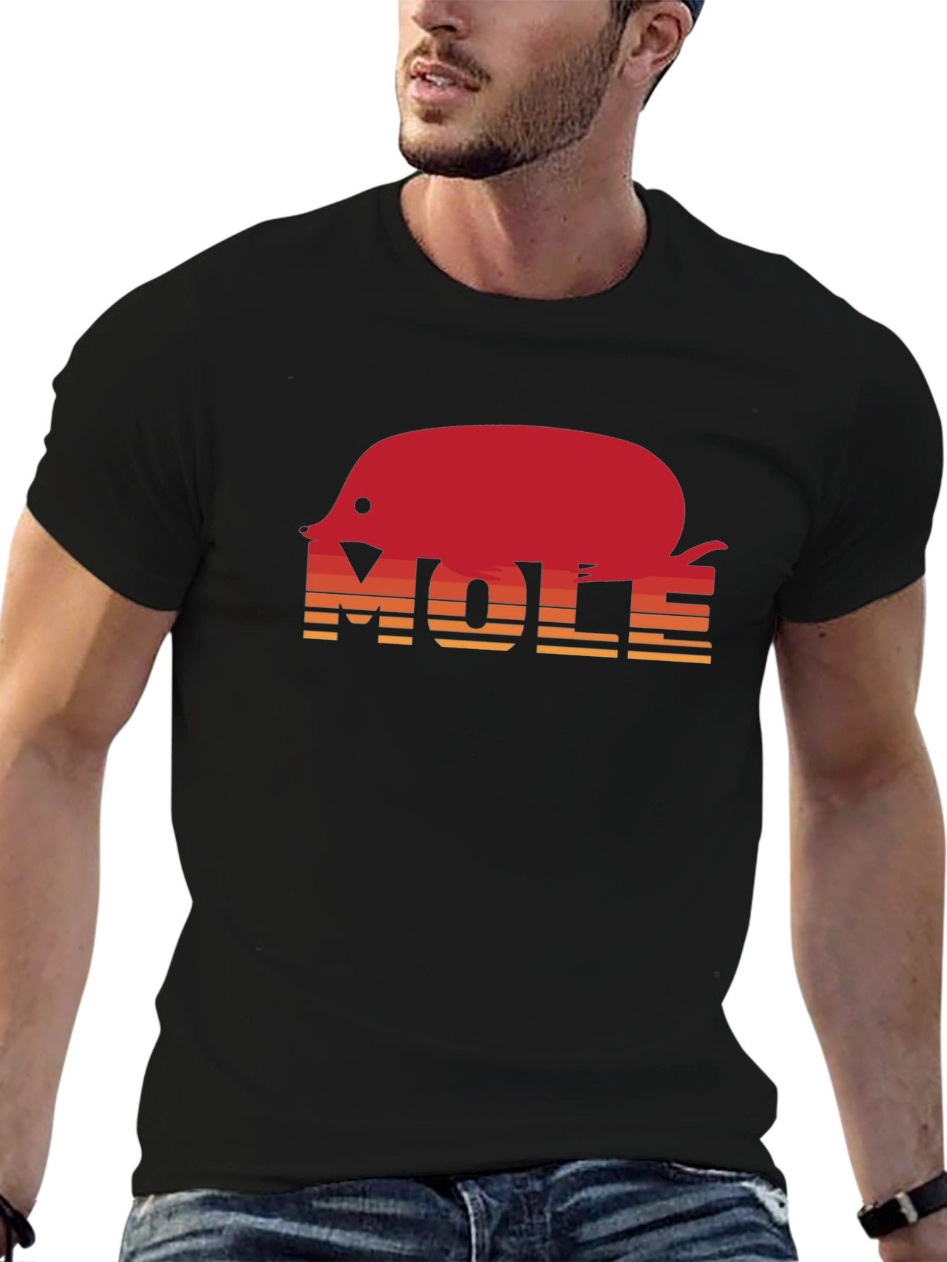 Mole Graphic Tee - Retro Style