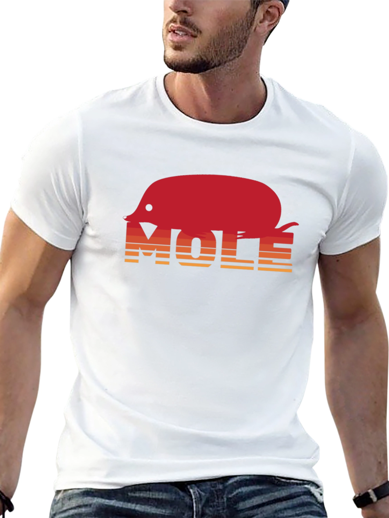Mole Graphic Tee - Retro Style