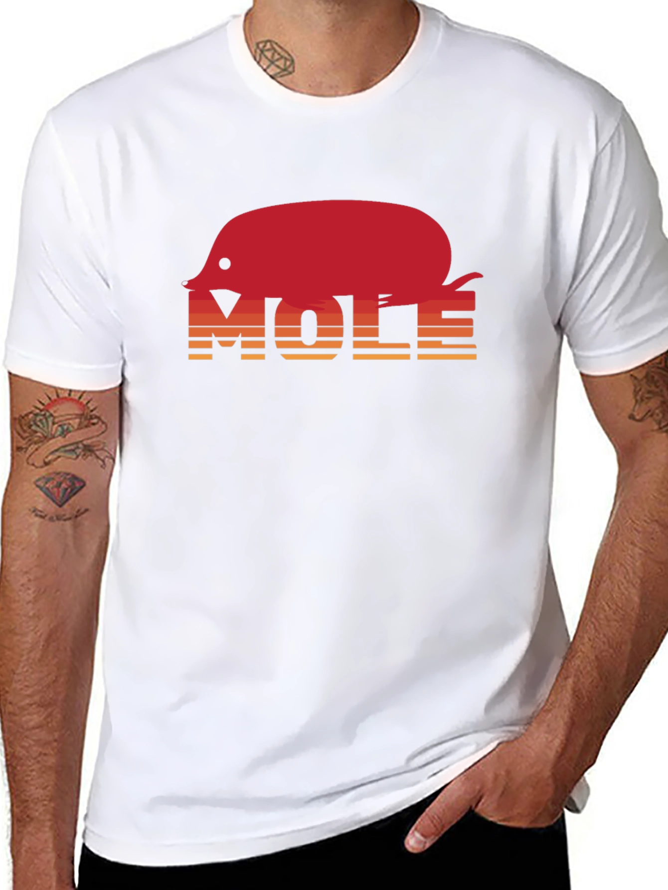 Mole Graphic Tee - Retro Style