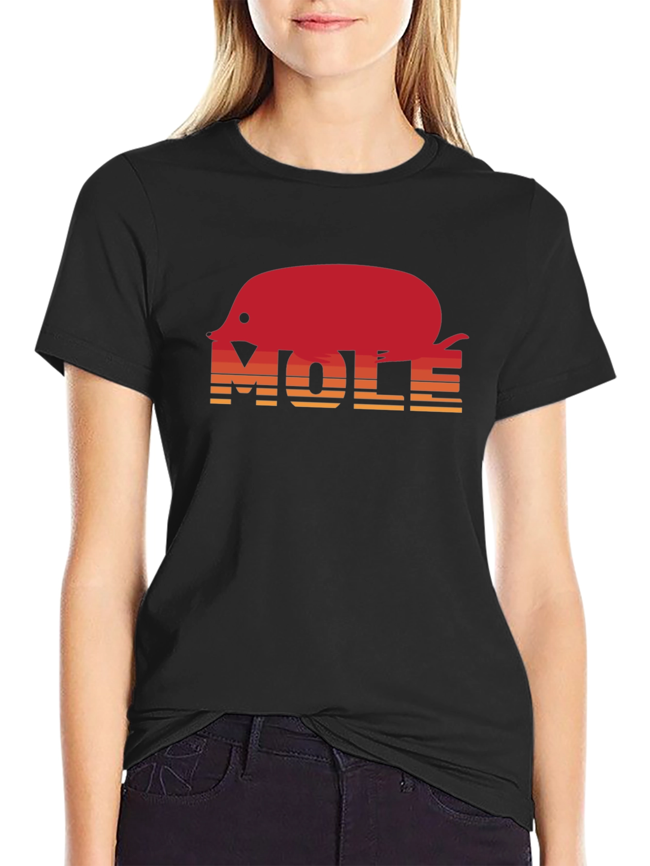 Mole Graphic Tee - Retro Style
