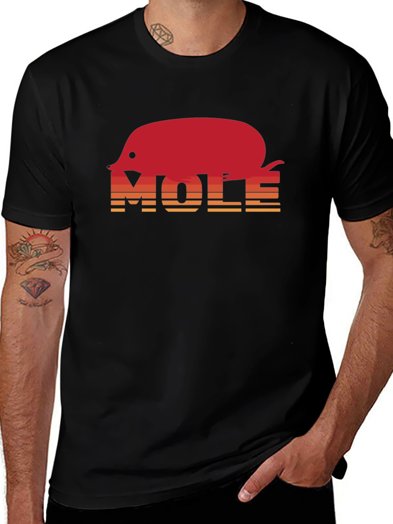 Mole Graphic Tee - Retro Style