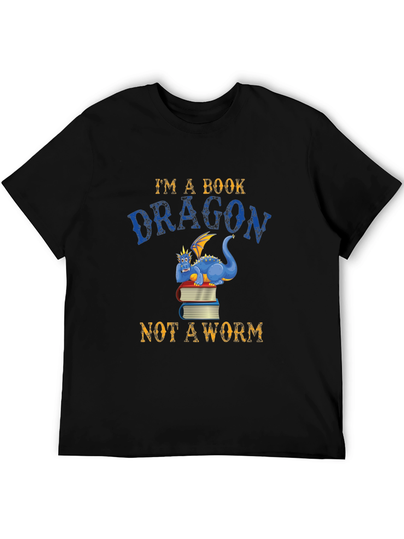 Book Dragon T-Shirt - Reader Graphic Tee