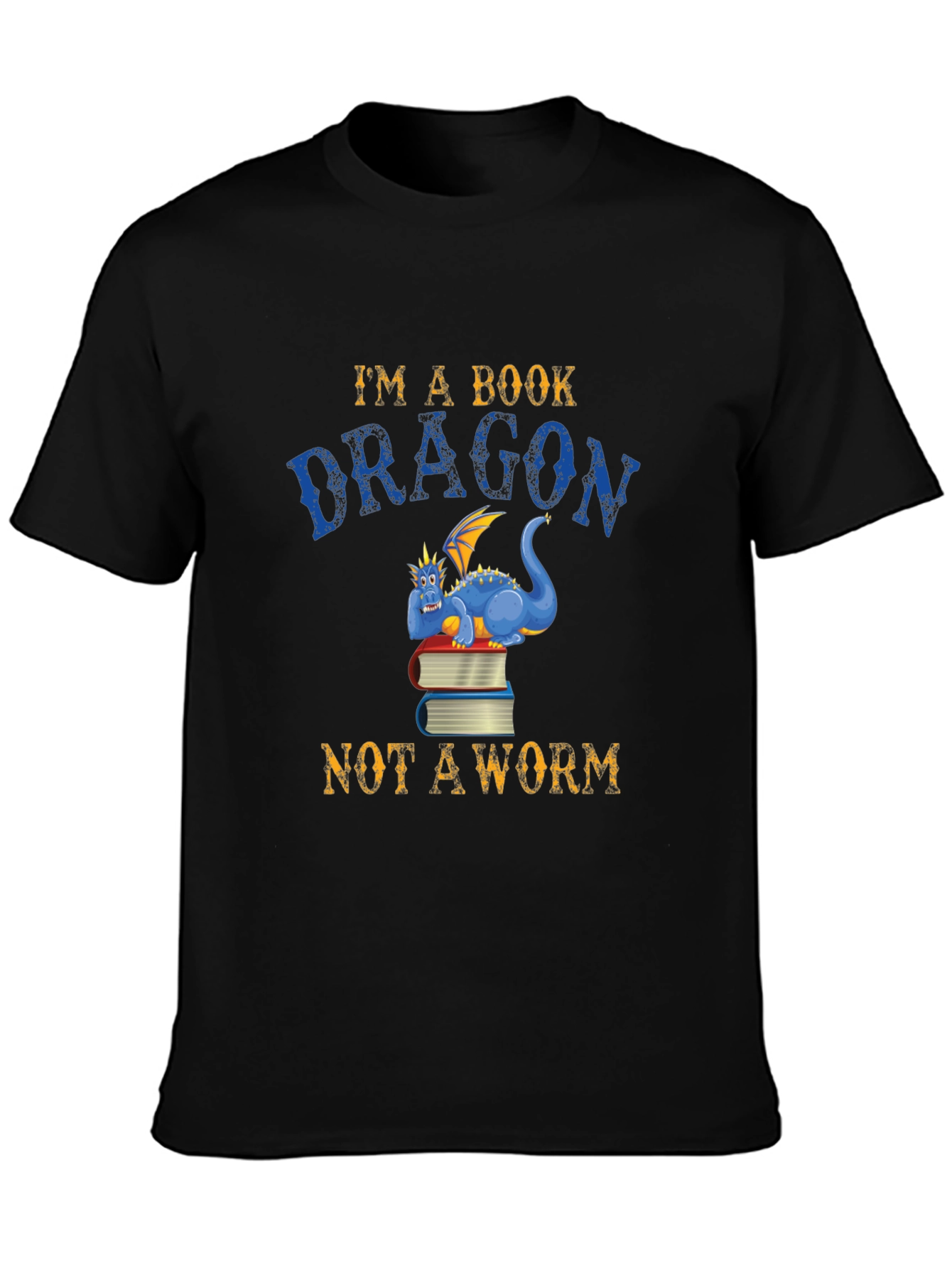 Book Dragon T-Shirt - Reader Graphic Tee