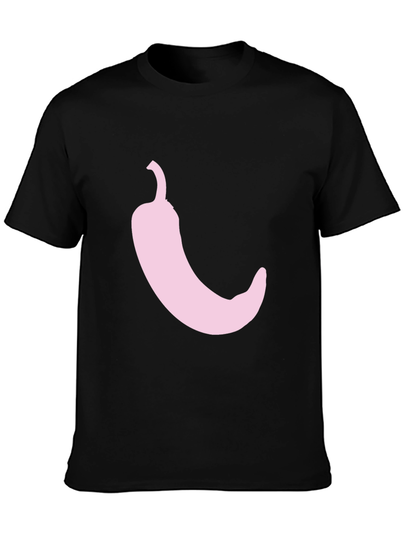 Chili Pepper Graphic Tee - Black Cotton T-Shirt