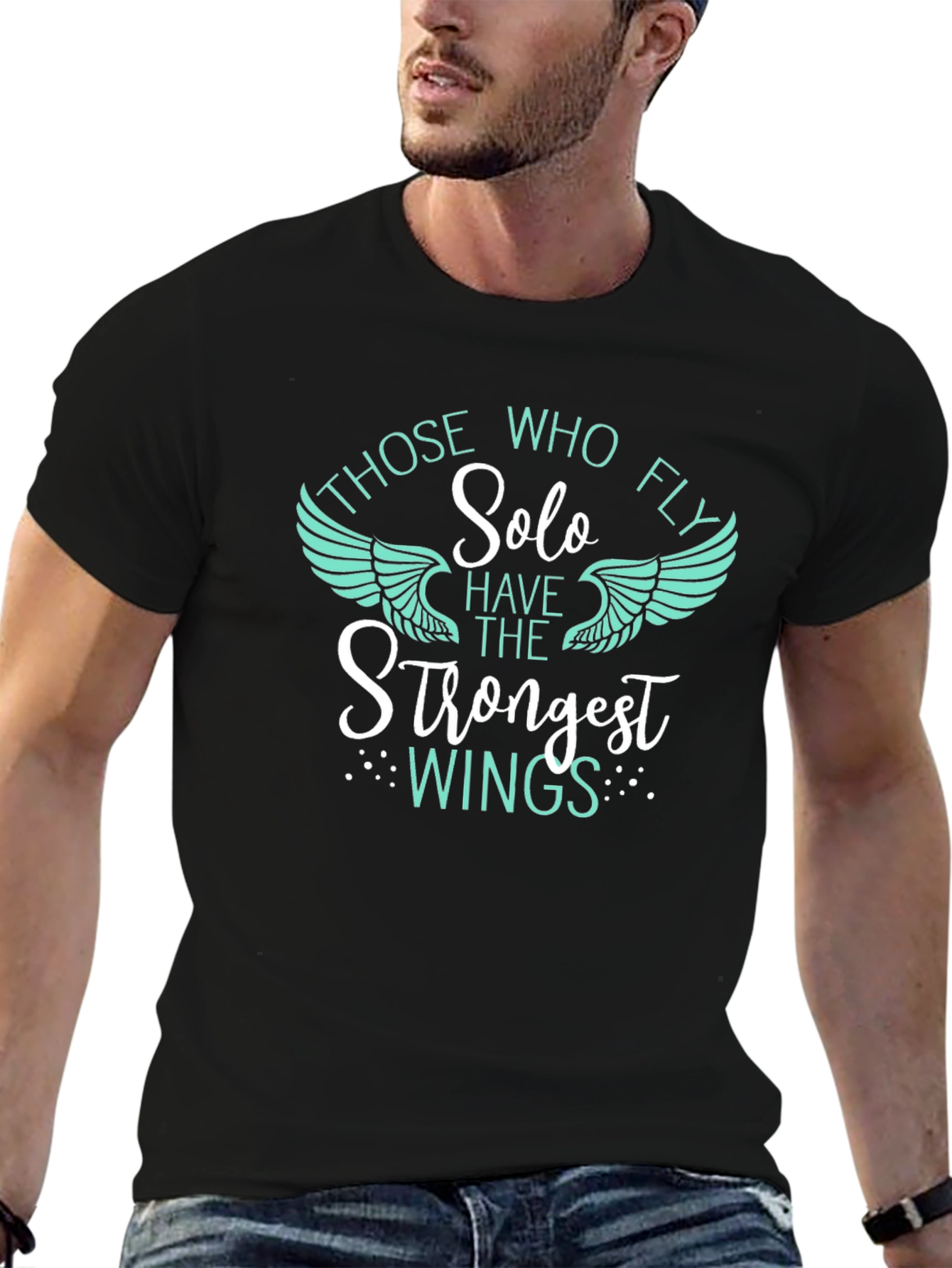 Solo Fly Wings Graphic Tee - Black