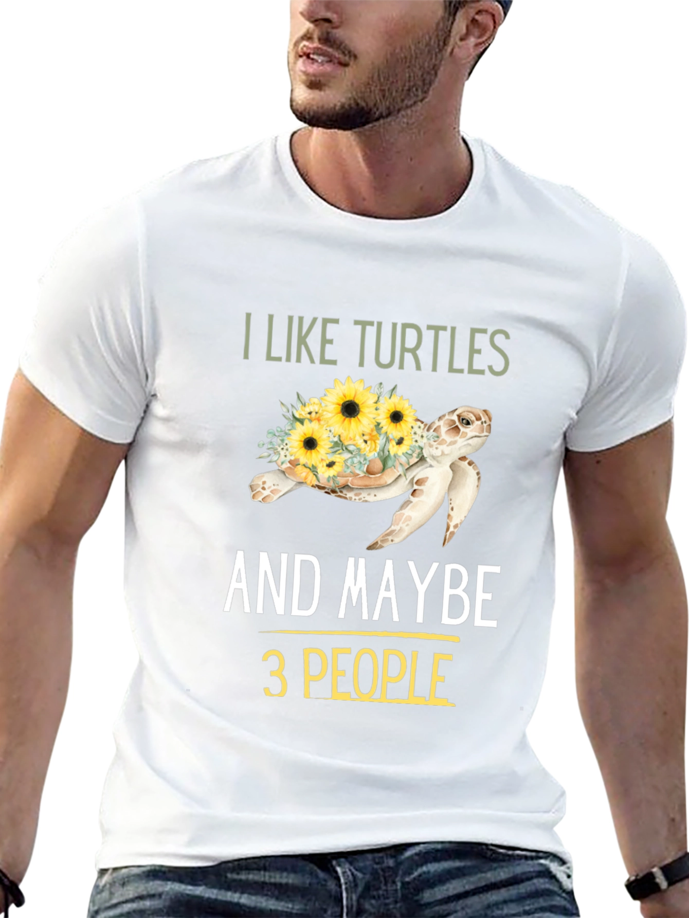 I Like Turtles & Maybe 3 People Graphic Tee