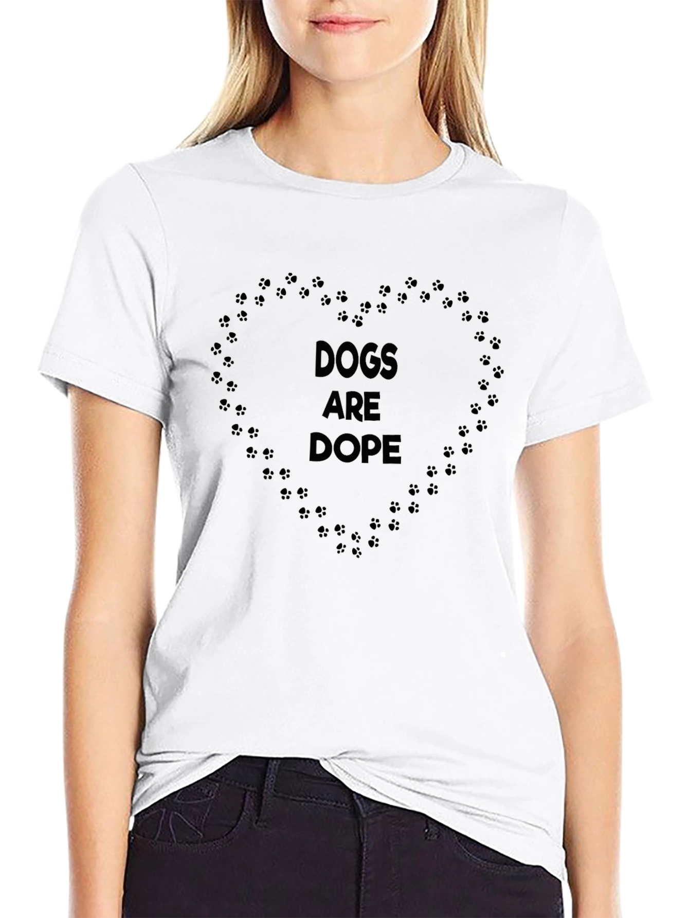 Dogs Are Dope Black Graphic Tee for Men