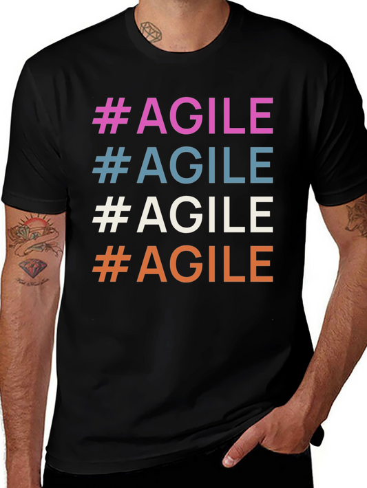 Agile Graphic Tee - Trendy Colorful Design