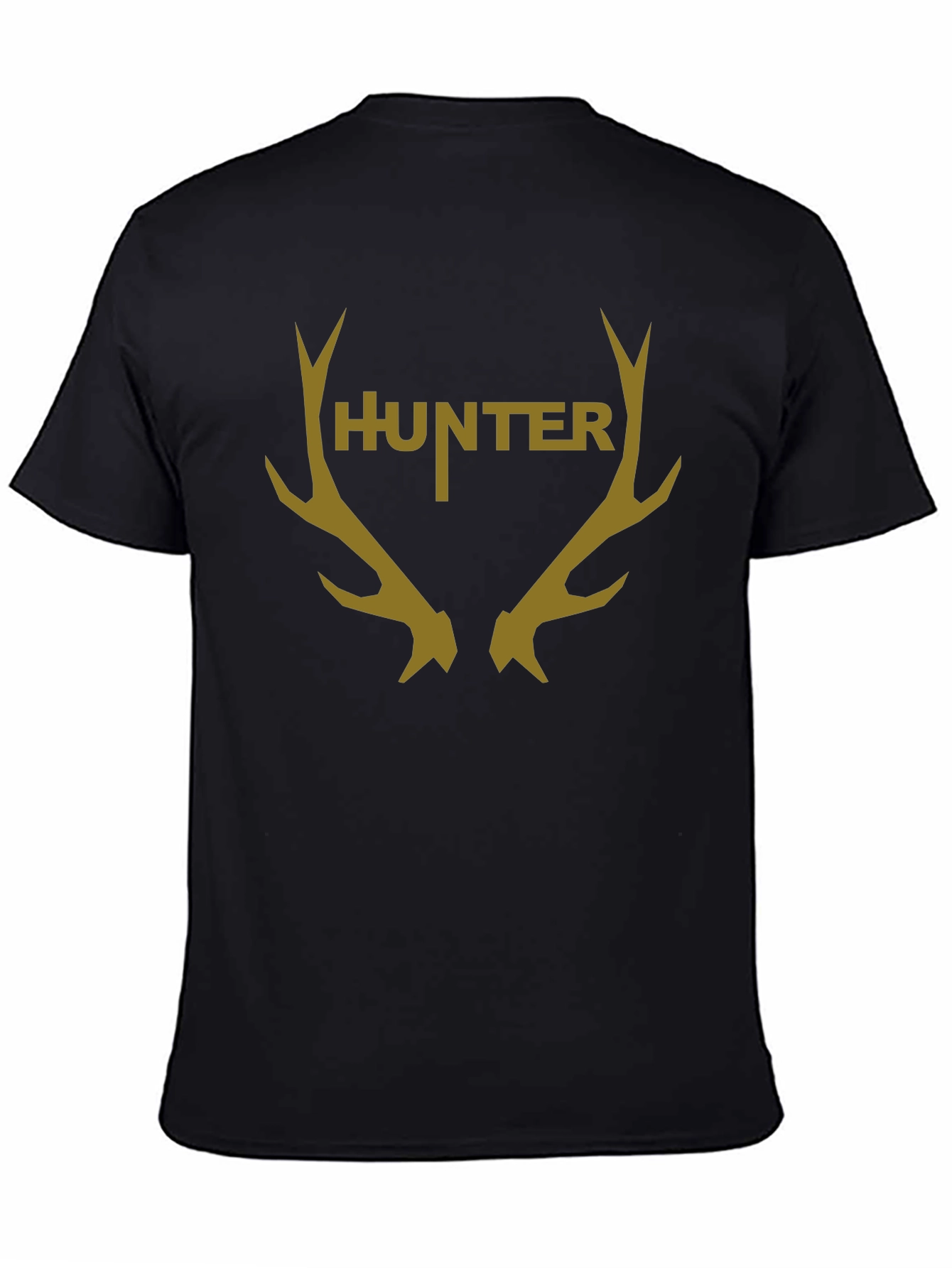 Hunter Antler Graphic Black T-Shirt