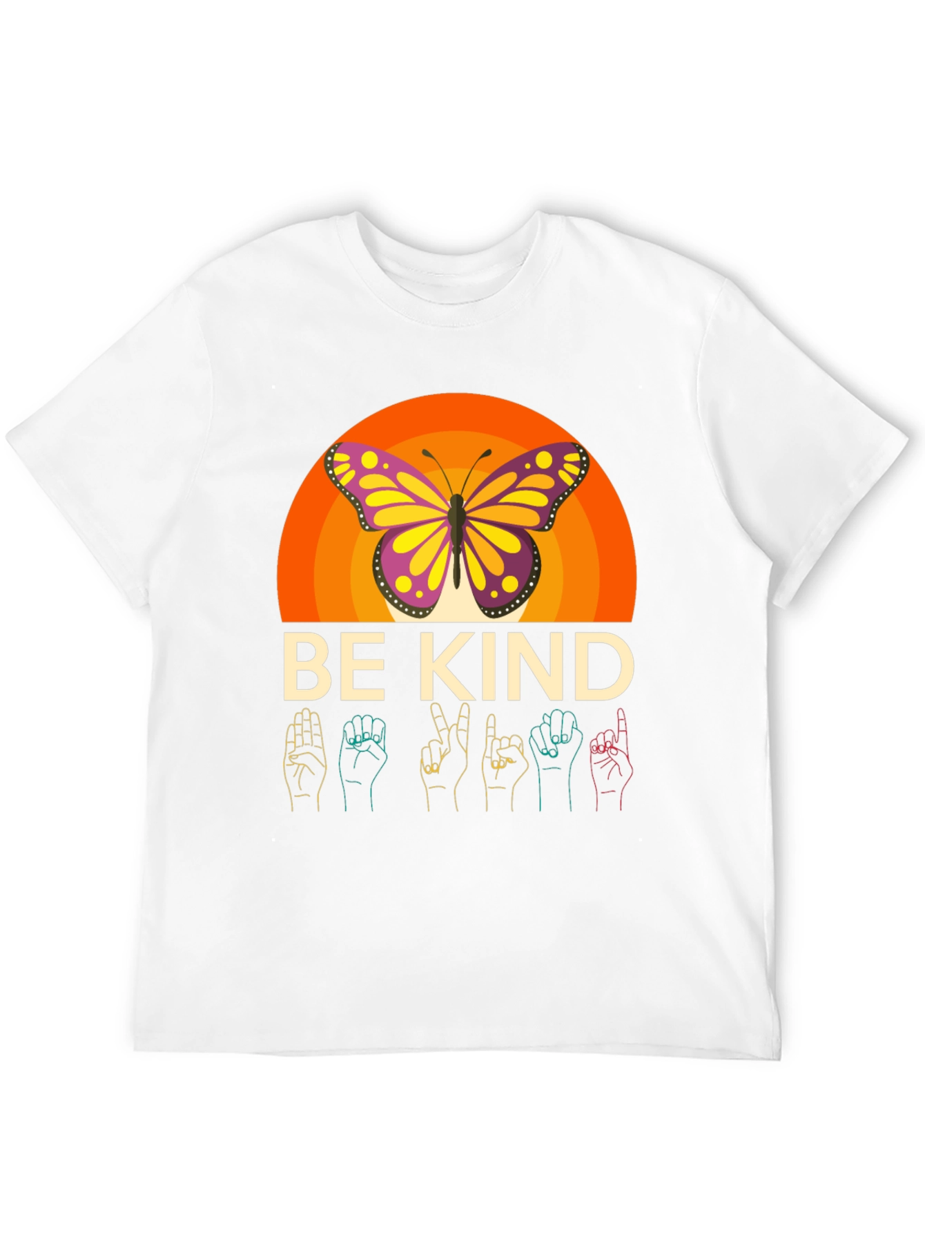 Be Kind Butterfly Graphic Tee - Comfort Fit