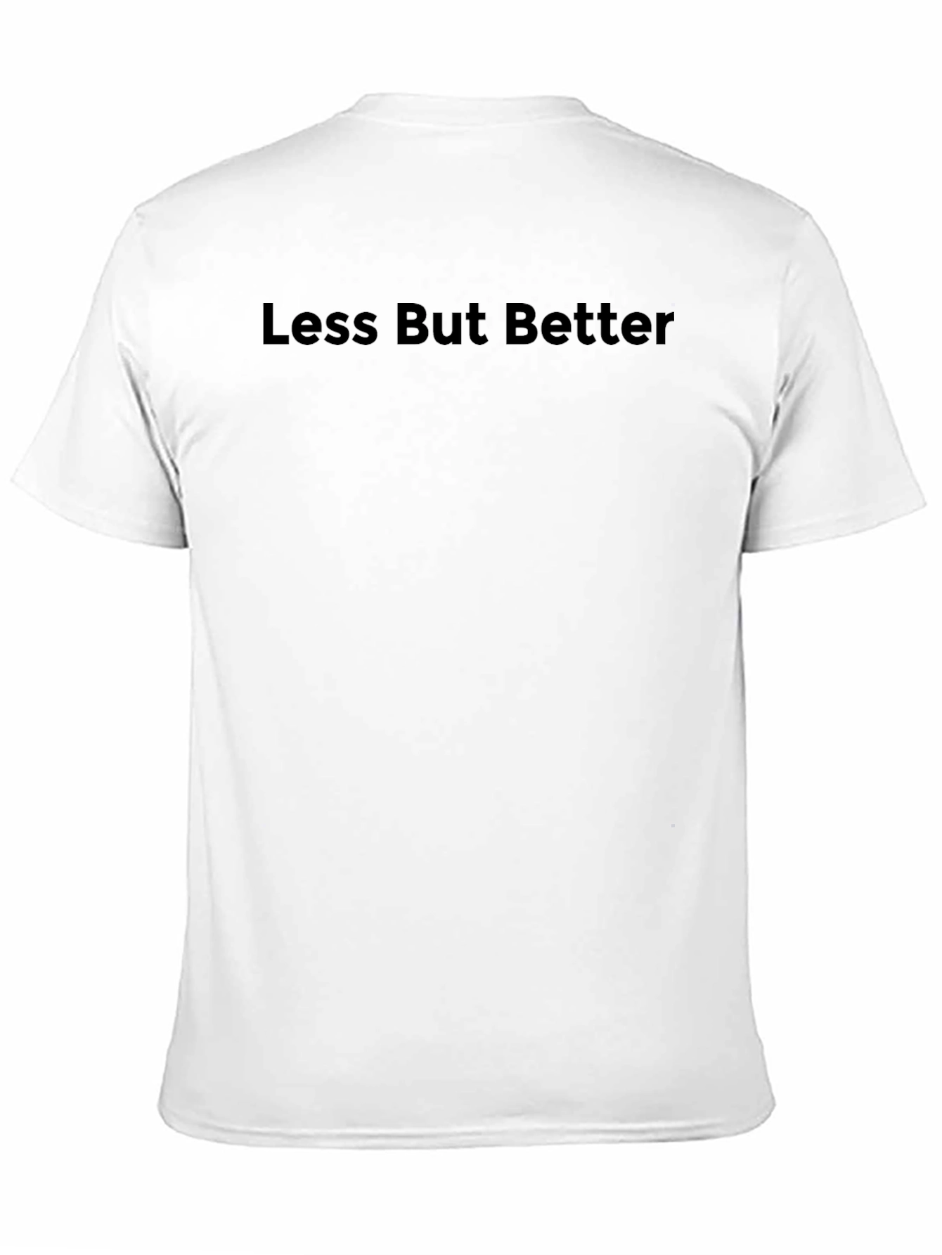 Less But Better Black Graphic Tee