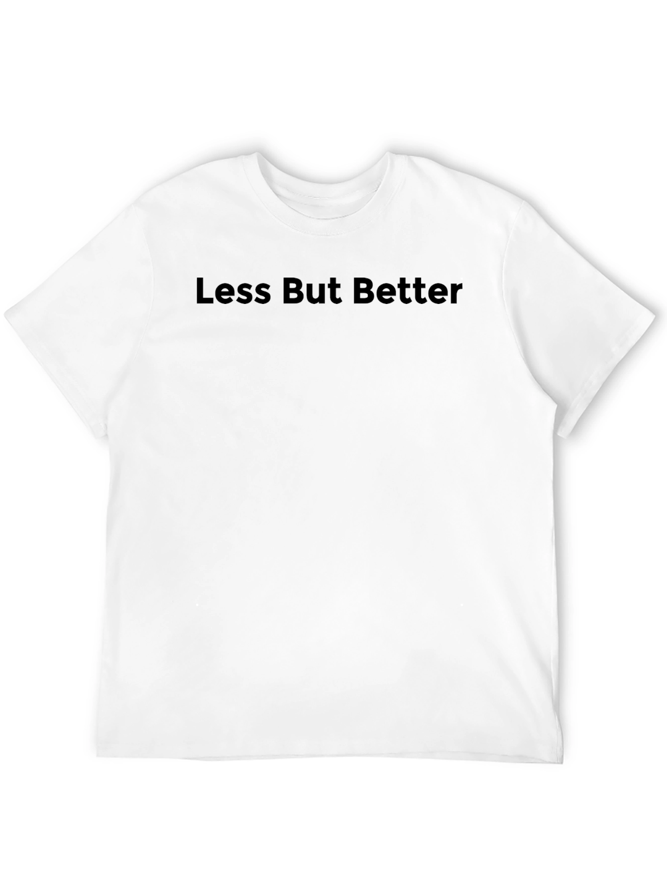 Less But Better Black Graphic Tee