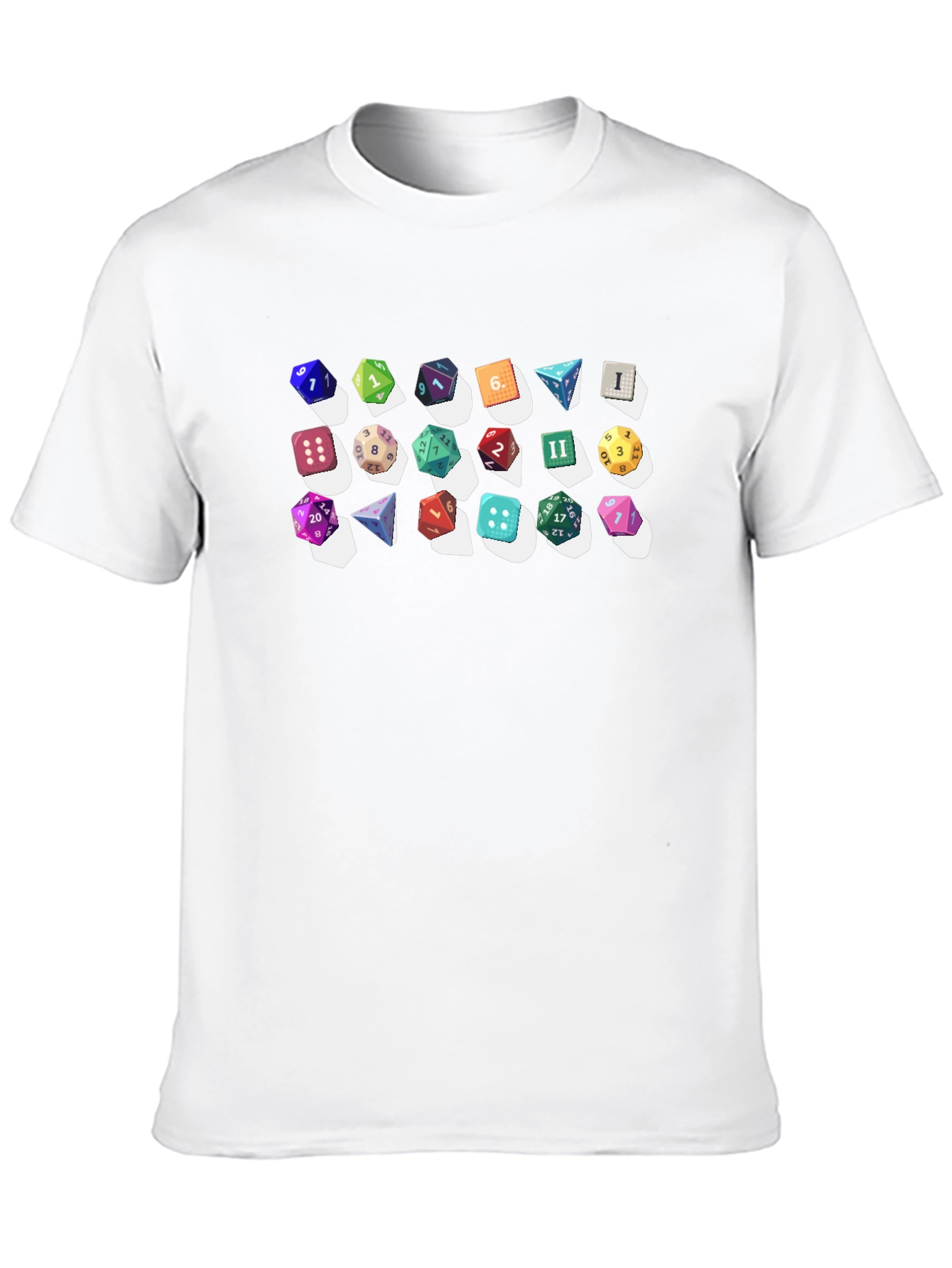 Dice Collection Graphic Print Black T-Shirt