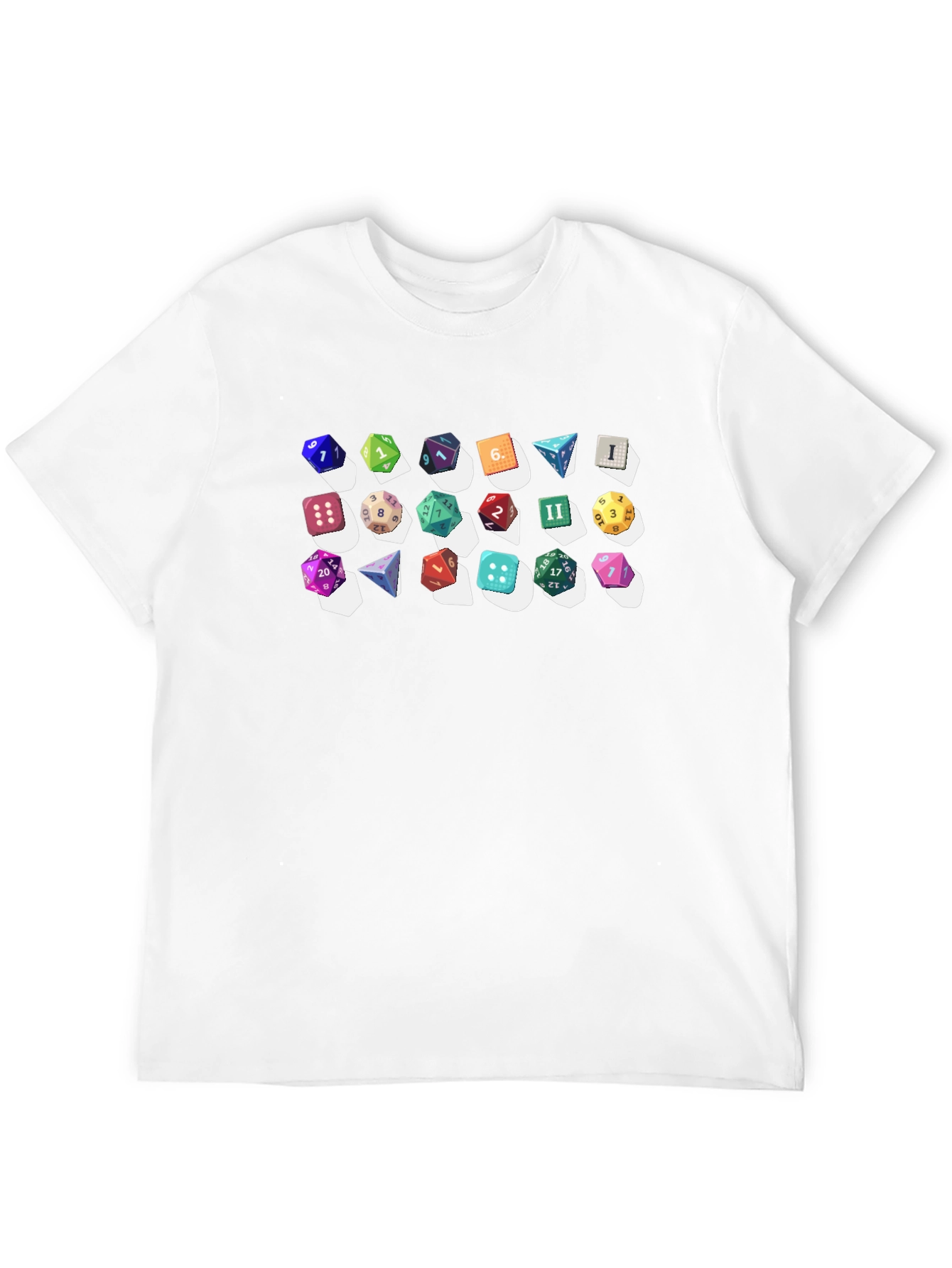 Dice Collection Graphic Print Black T-Shirt