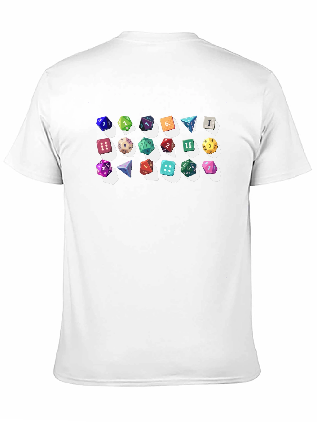 Dice Collection Graphic Print Black T-Shirt
