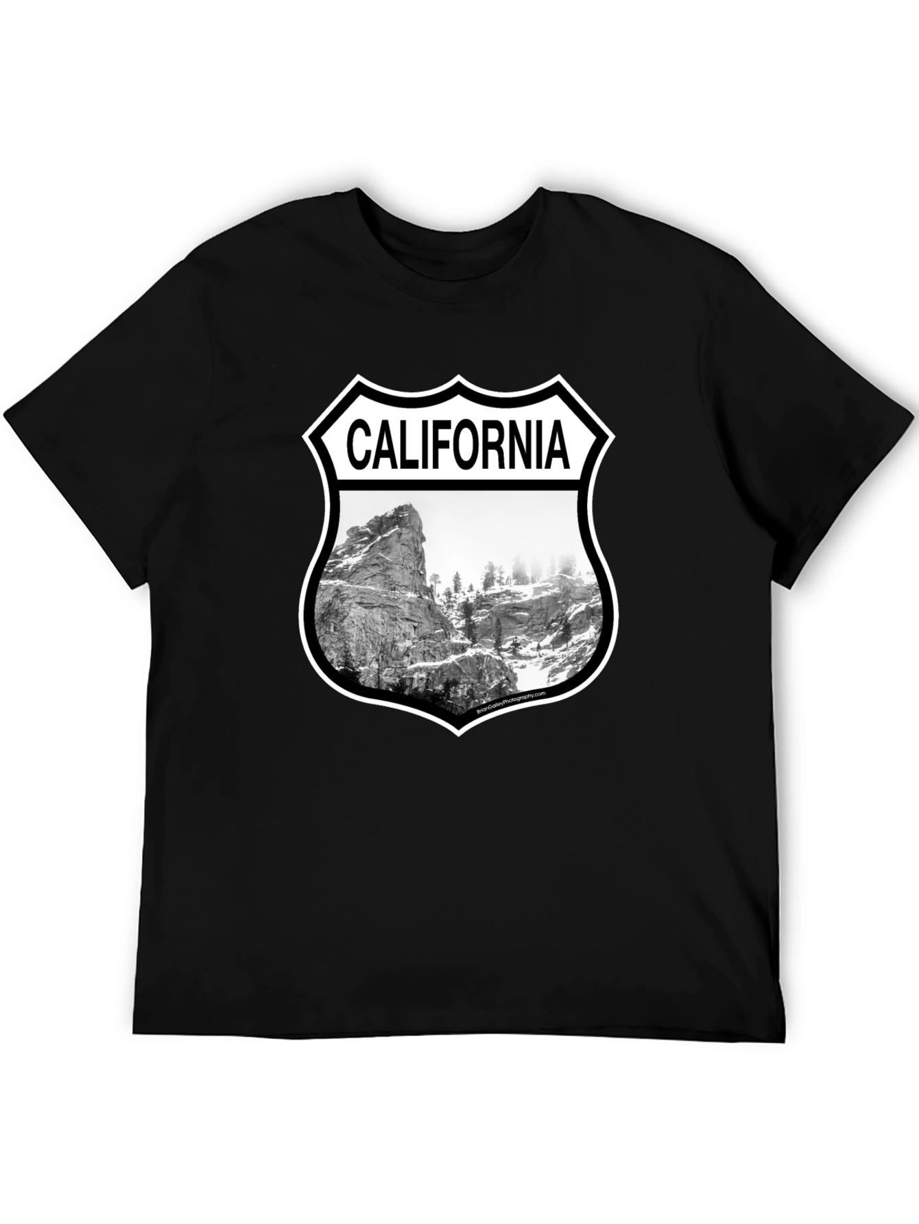 California Graphic T-Shirt - Black