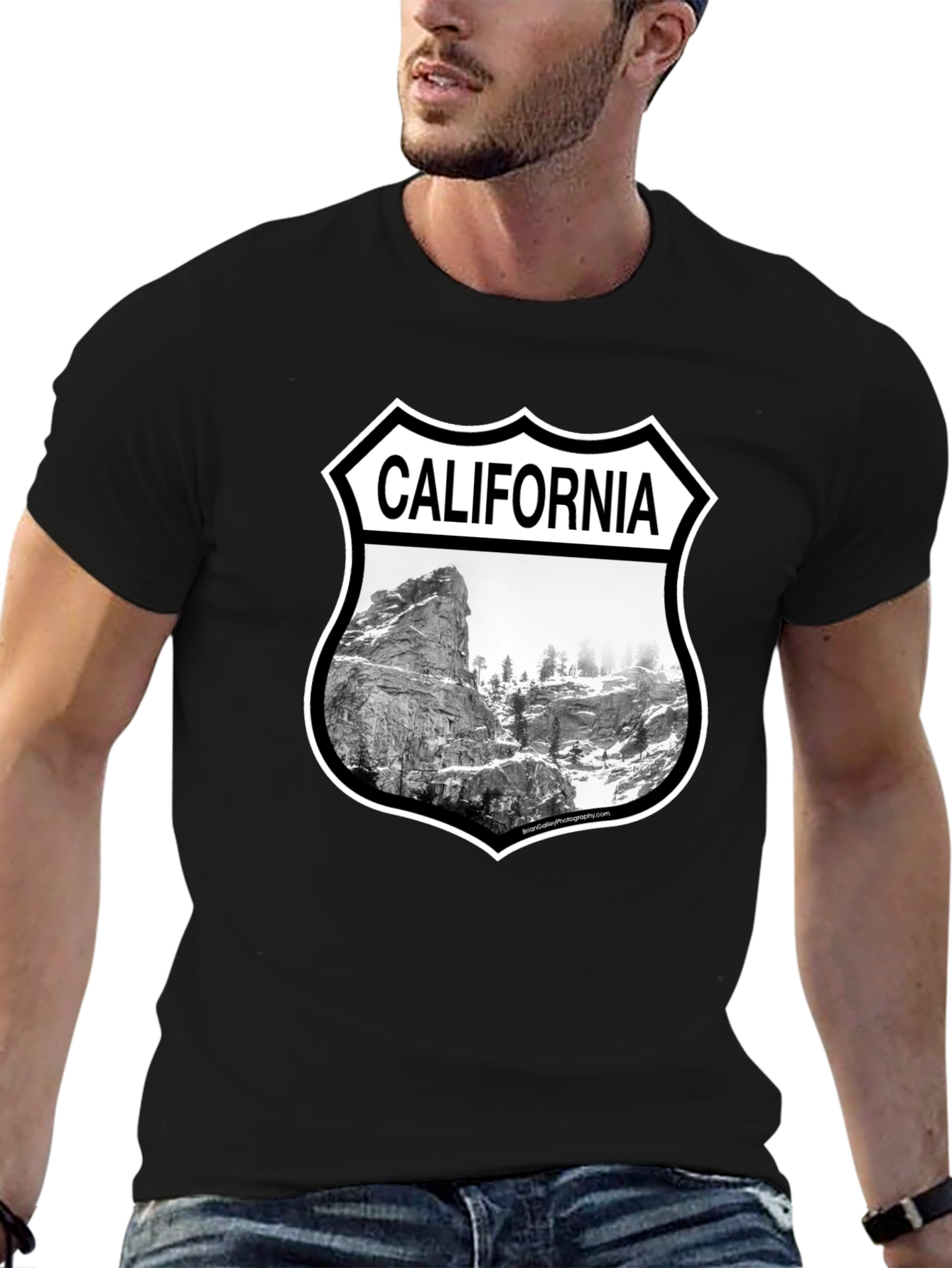 California Graphic T-Shirt - Black