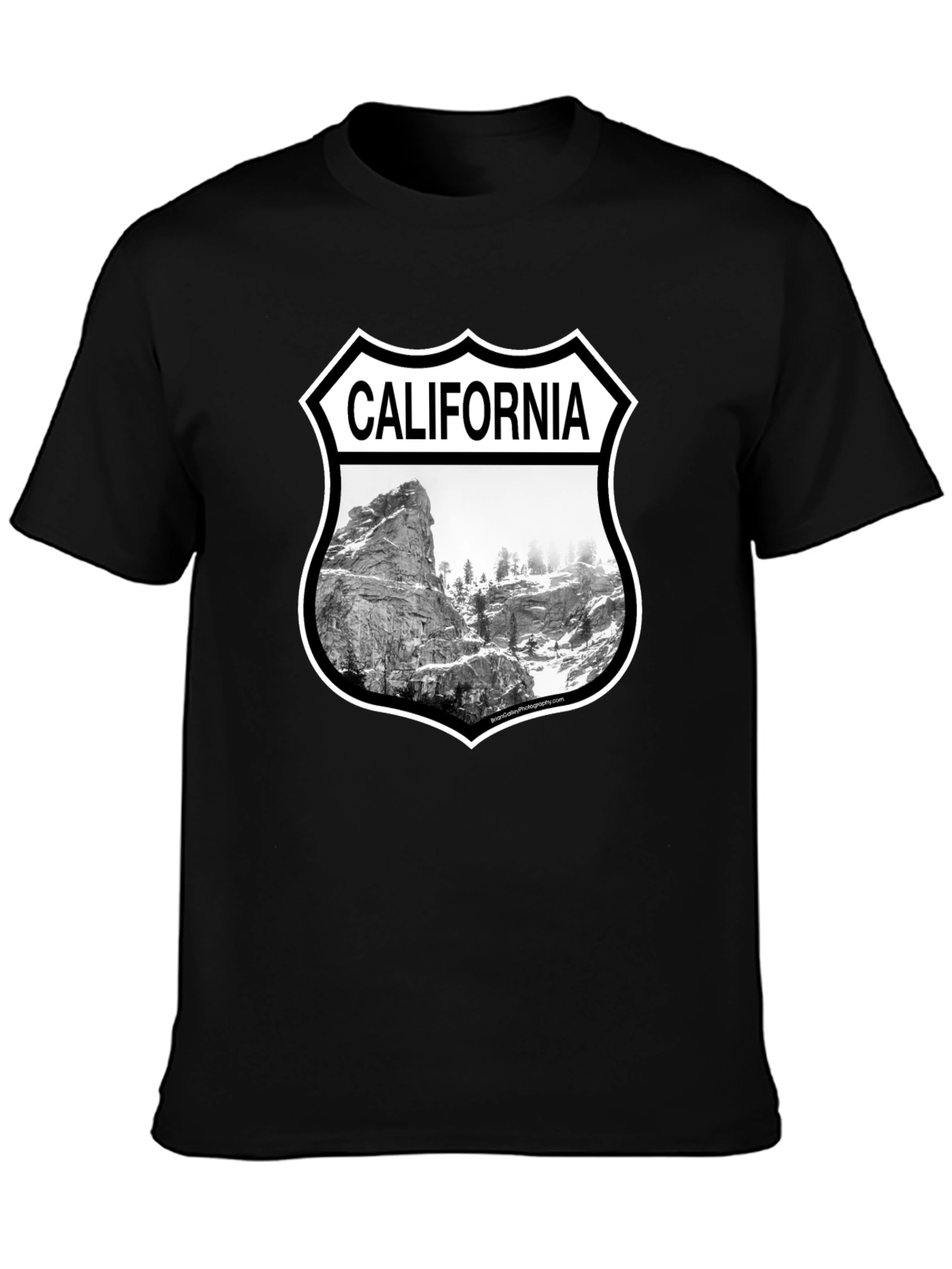 California Graphic T-Shirt - Black