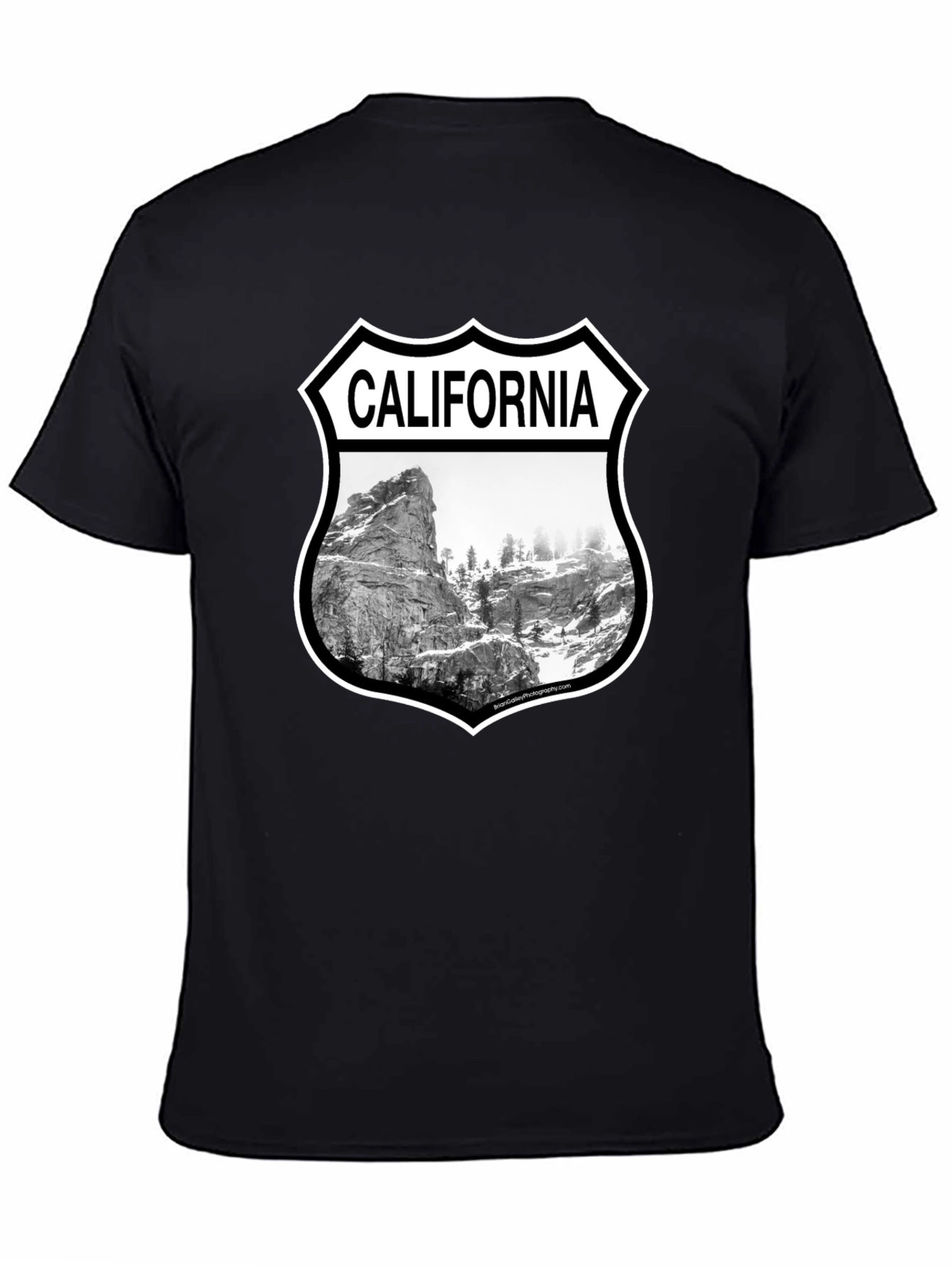 California Graphic T-Shirt - Black