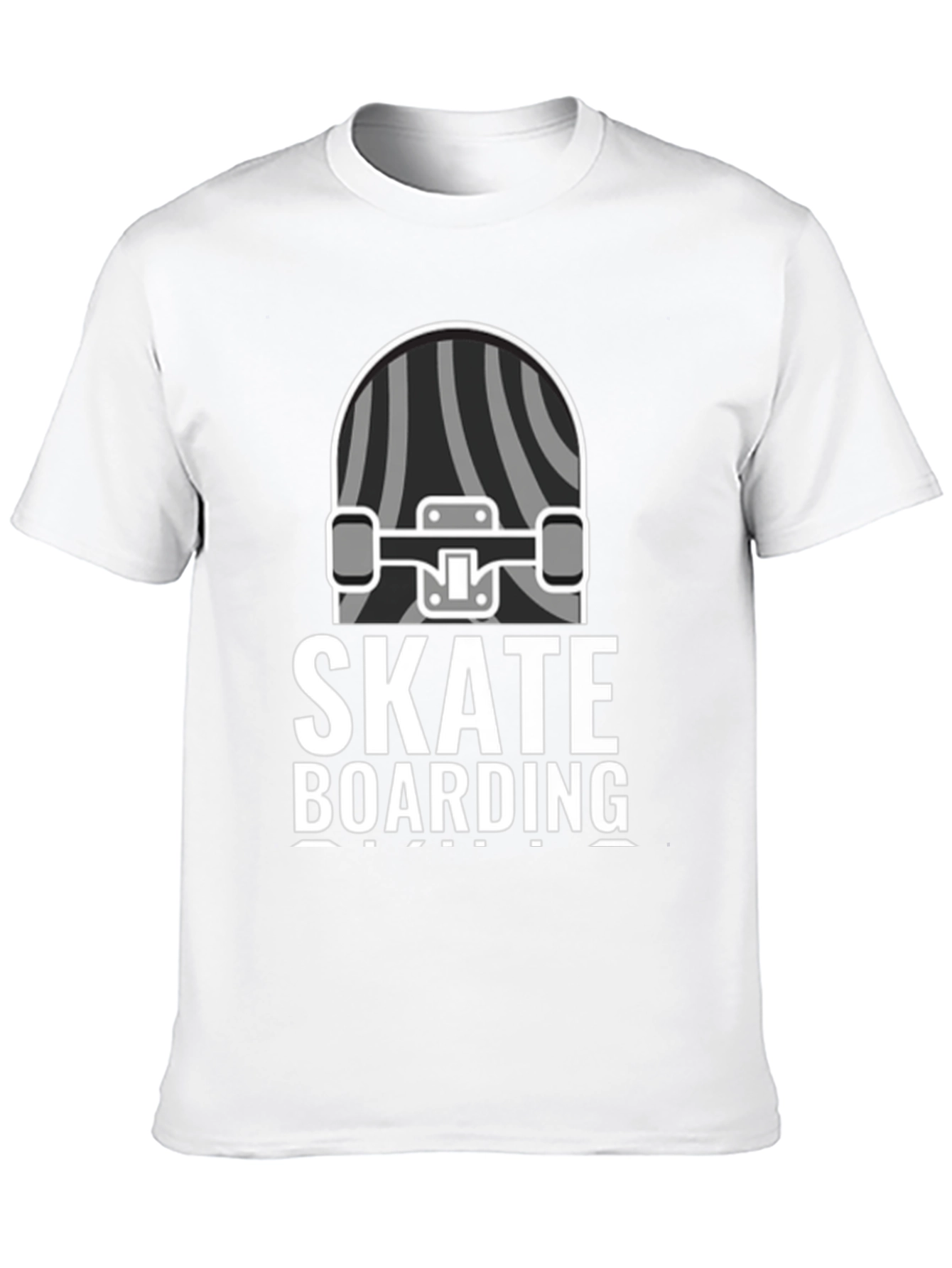 Skateboarding Graphic T-Shirt - Black