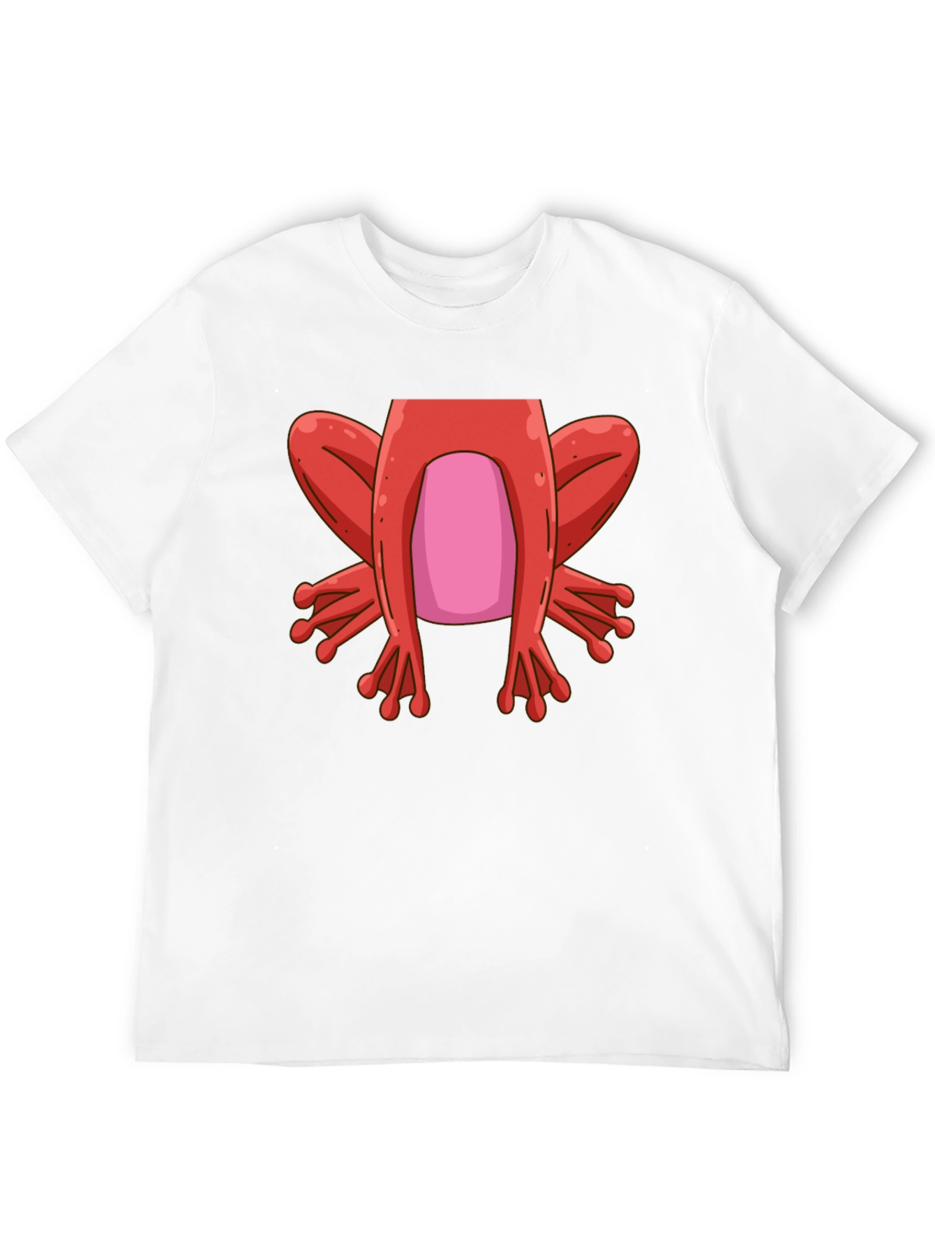 Funny Frog Design Black T-Shirt