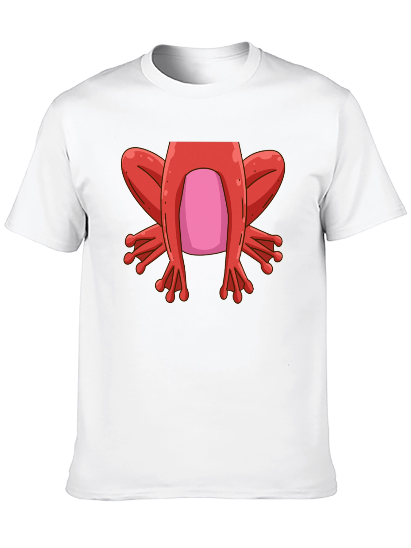 Funny Frog Design Black T-Shirt