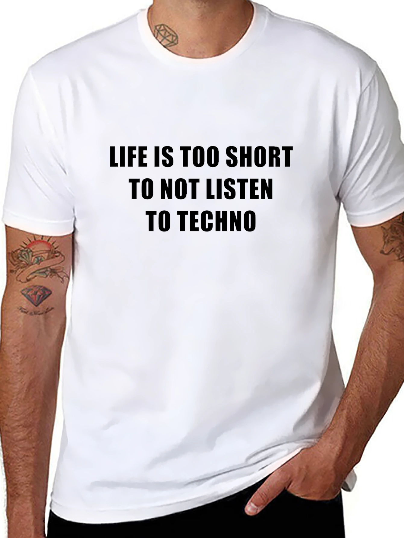 Life Is Too Short Techno T-Shirt