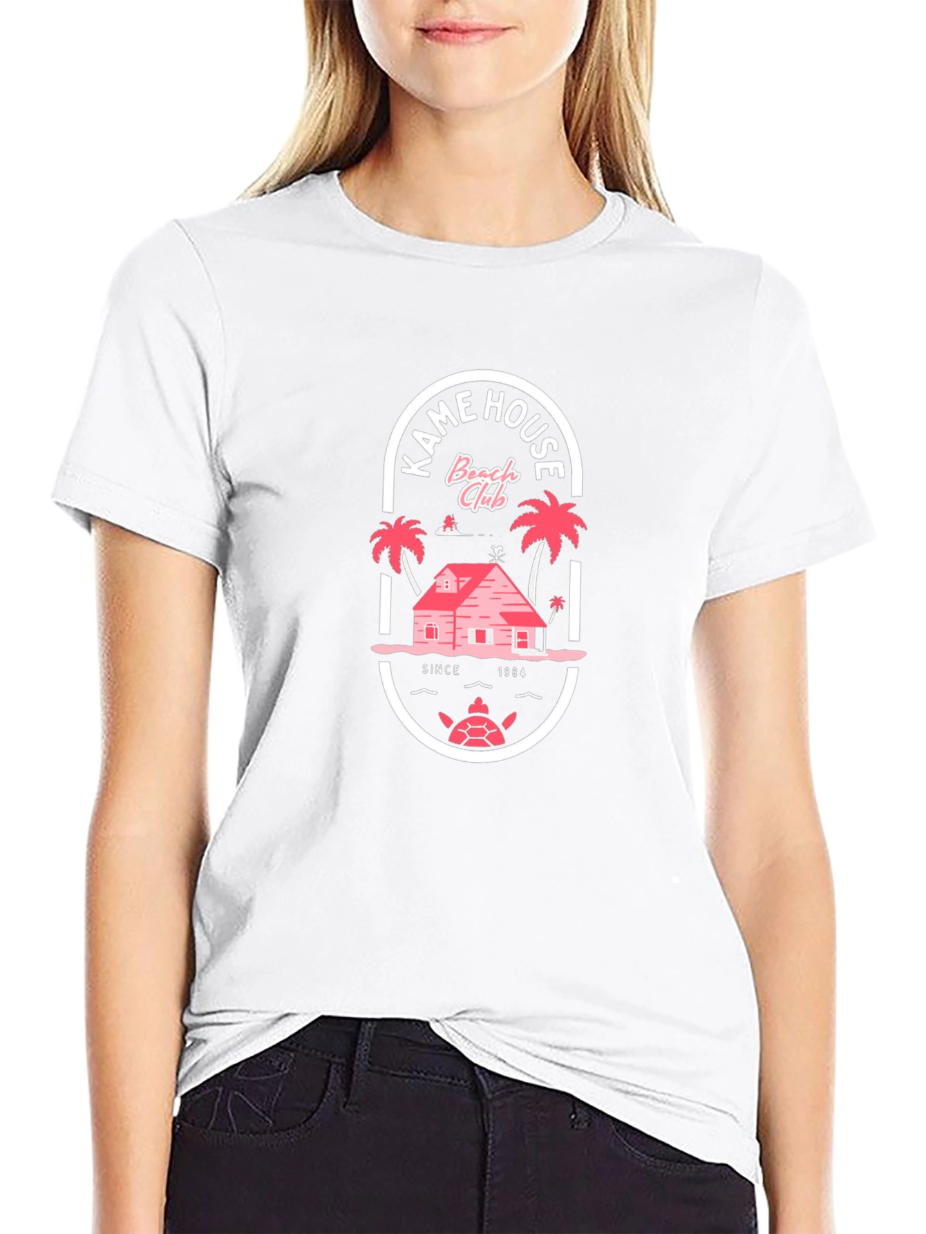 Kame House Beach Club Black T-Shirt