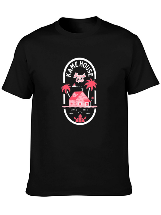 Kame House Beach Club Black T-Shirt