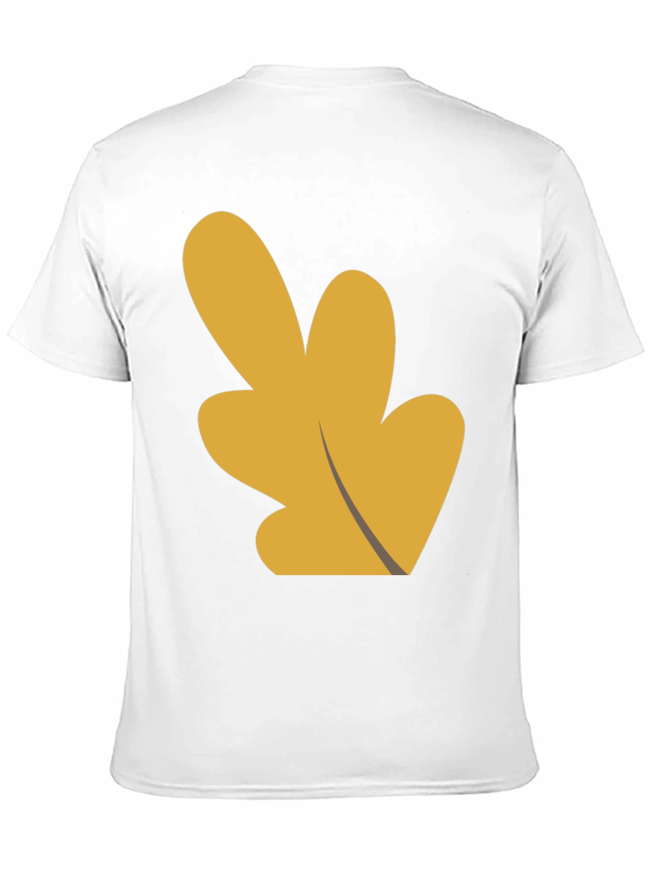 Abstract Leaf Graphic Black T-Shirt