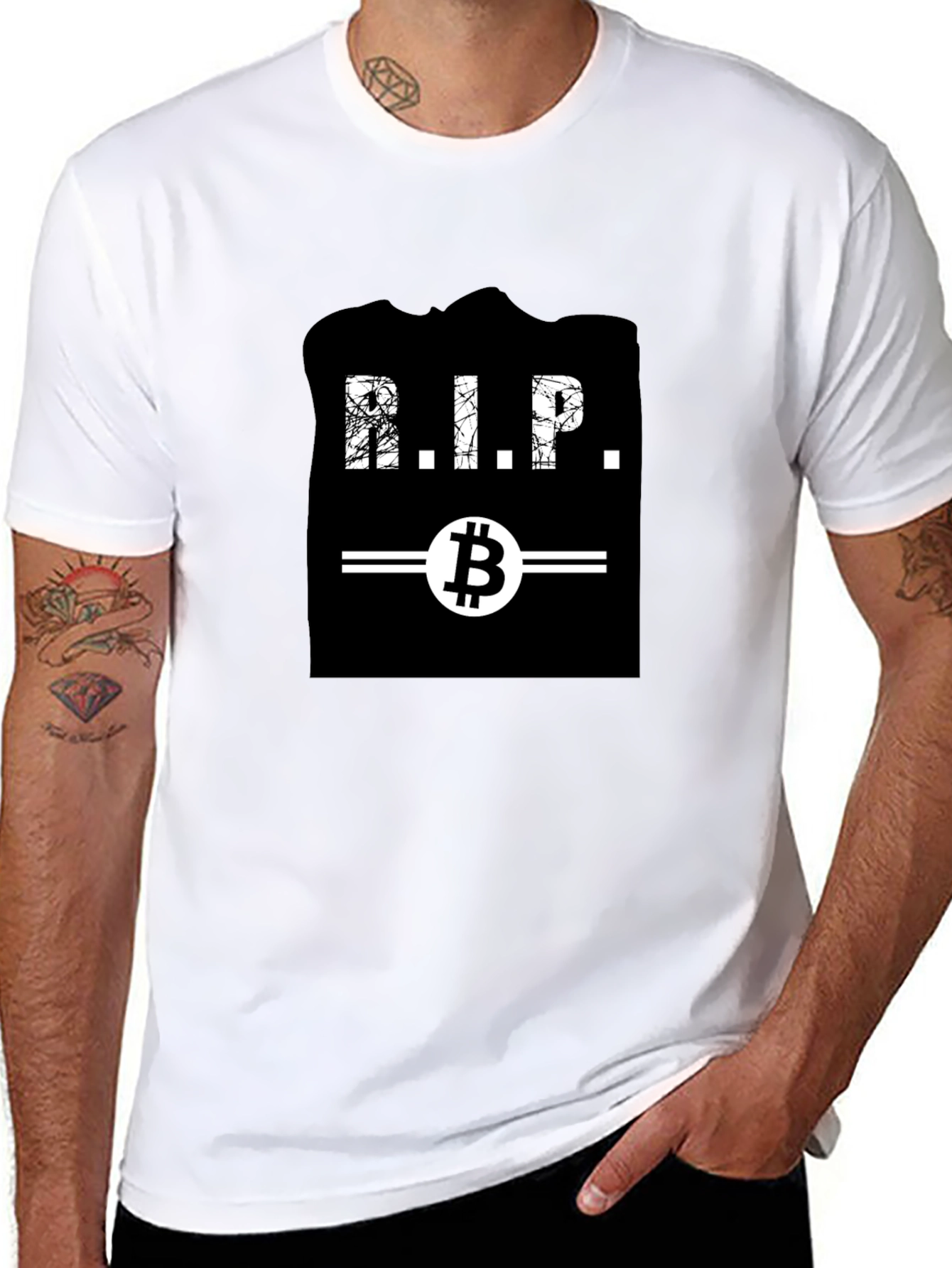 Bitcoin RIP T-Shirt - Crypto Humor Tee