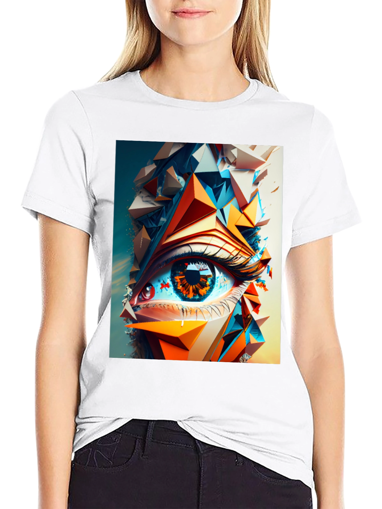Abstract Eye Graphic T-Shirt