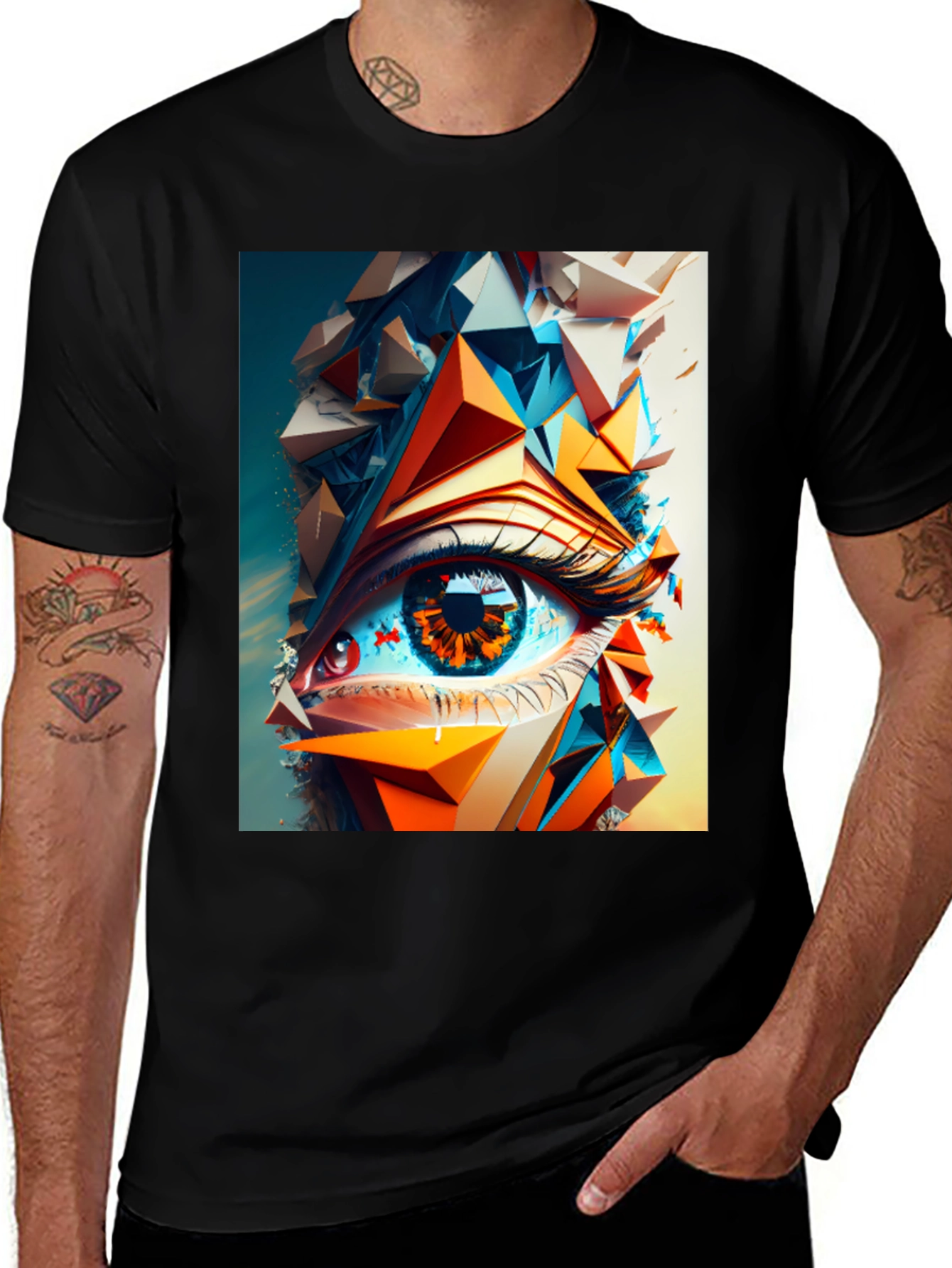 Abstract Eye Graphic T-Shirt